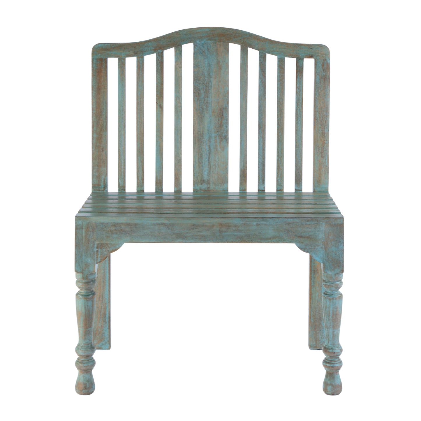 Butler Specialty Company Roseland 30.25 in. W Rectangular Solid Wood 2 Seat Accent Bench with Back, Blue