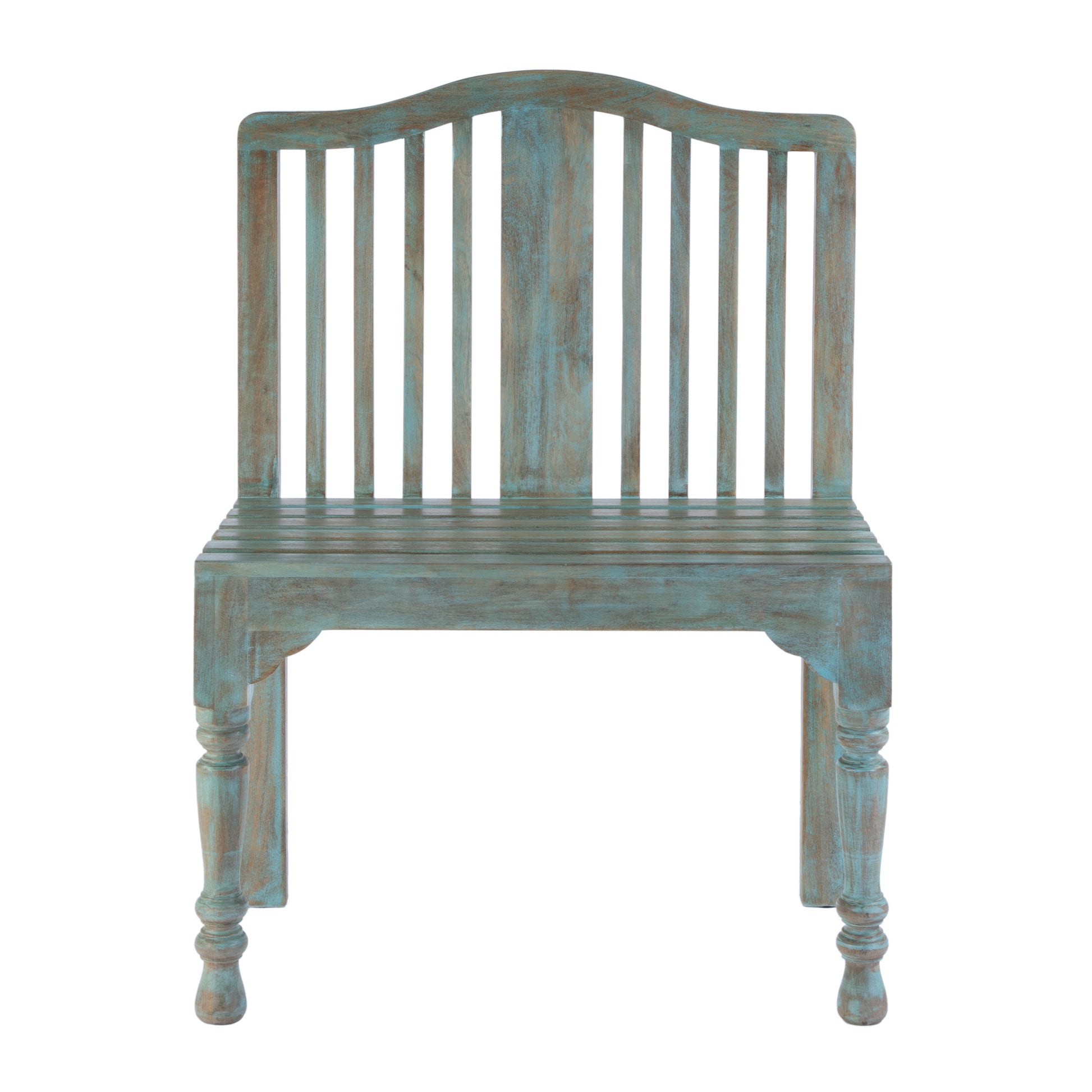 Butler Specialty Company Roseland 30.25 in. W Rectangular Solid Wood 2 Seat Accent Bench with Back, Blue