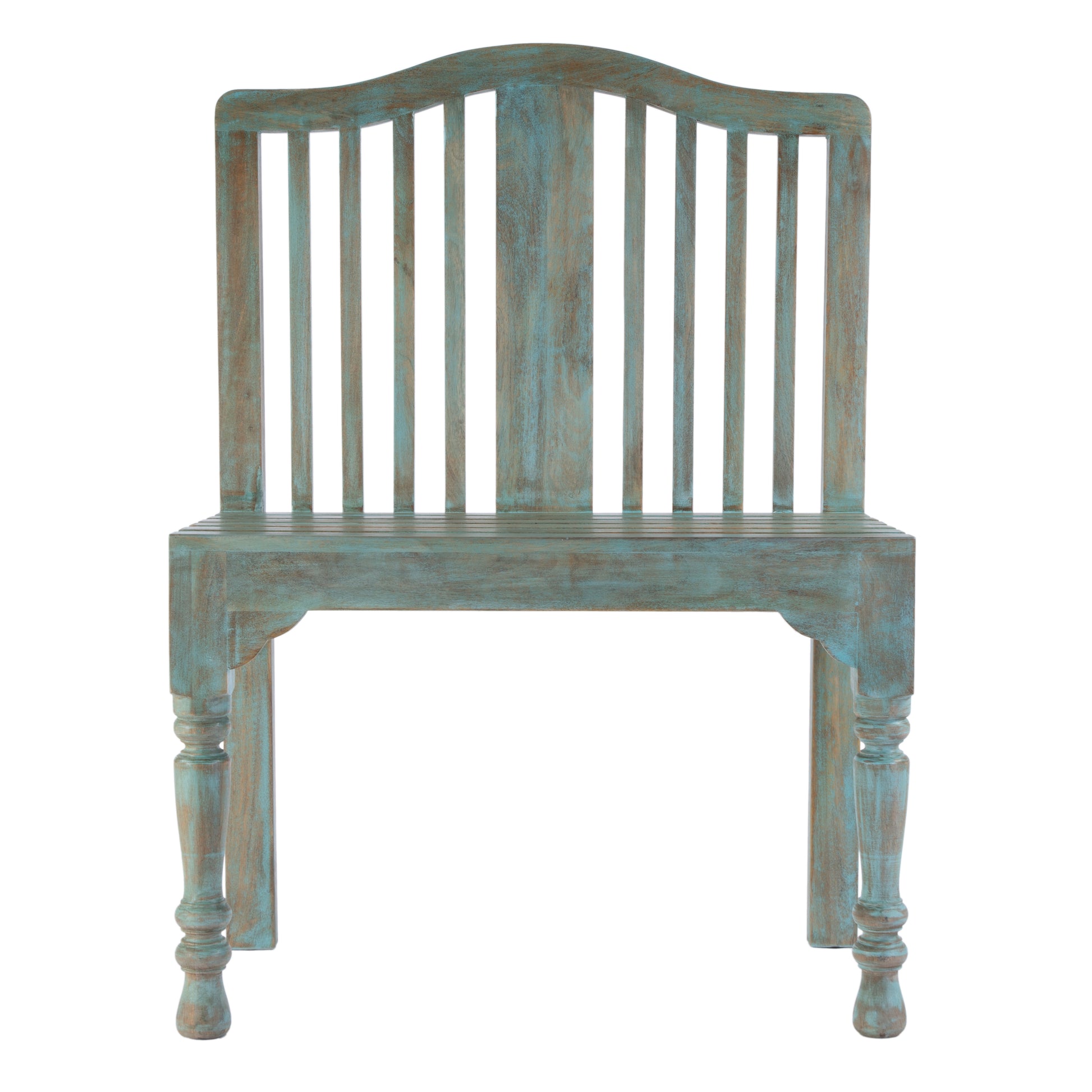 Butler Specialty Company Roseland 30.25 in. W Rectangular Solid Wood 2 Seat Accent Bench with Back, Blue