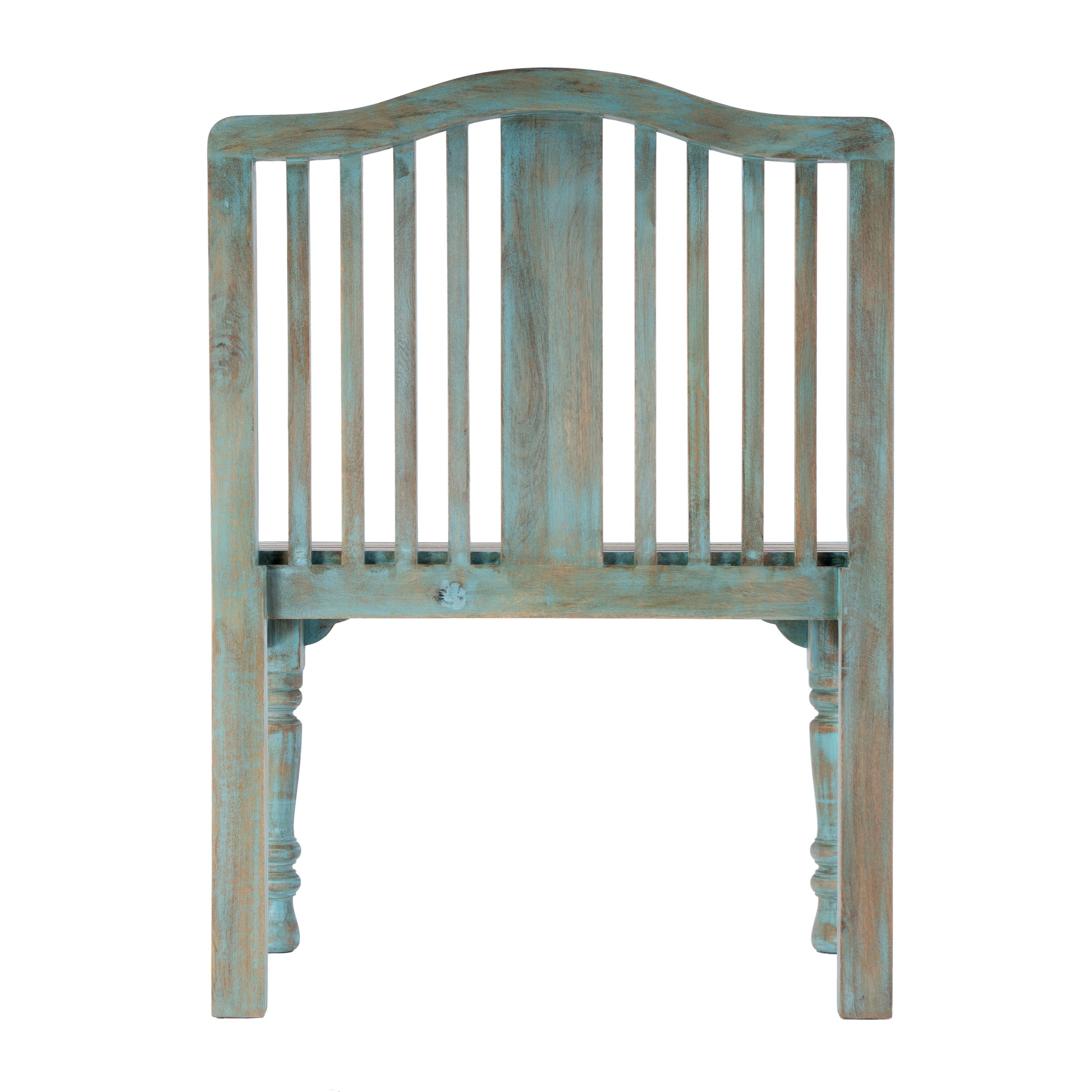 Butler Specialty Company Roseland 30.25 in. W Rectangular Solid Wood 2 Seat Accent Bench with Back, Blue