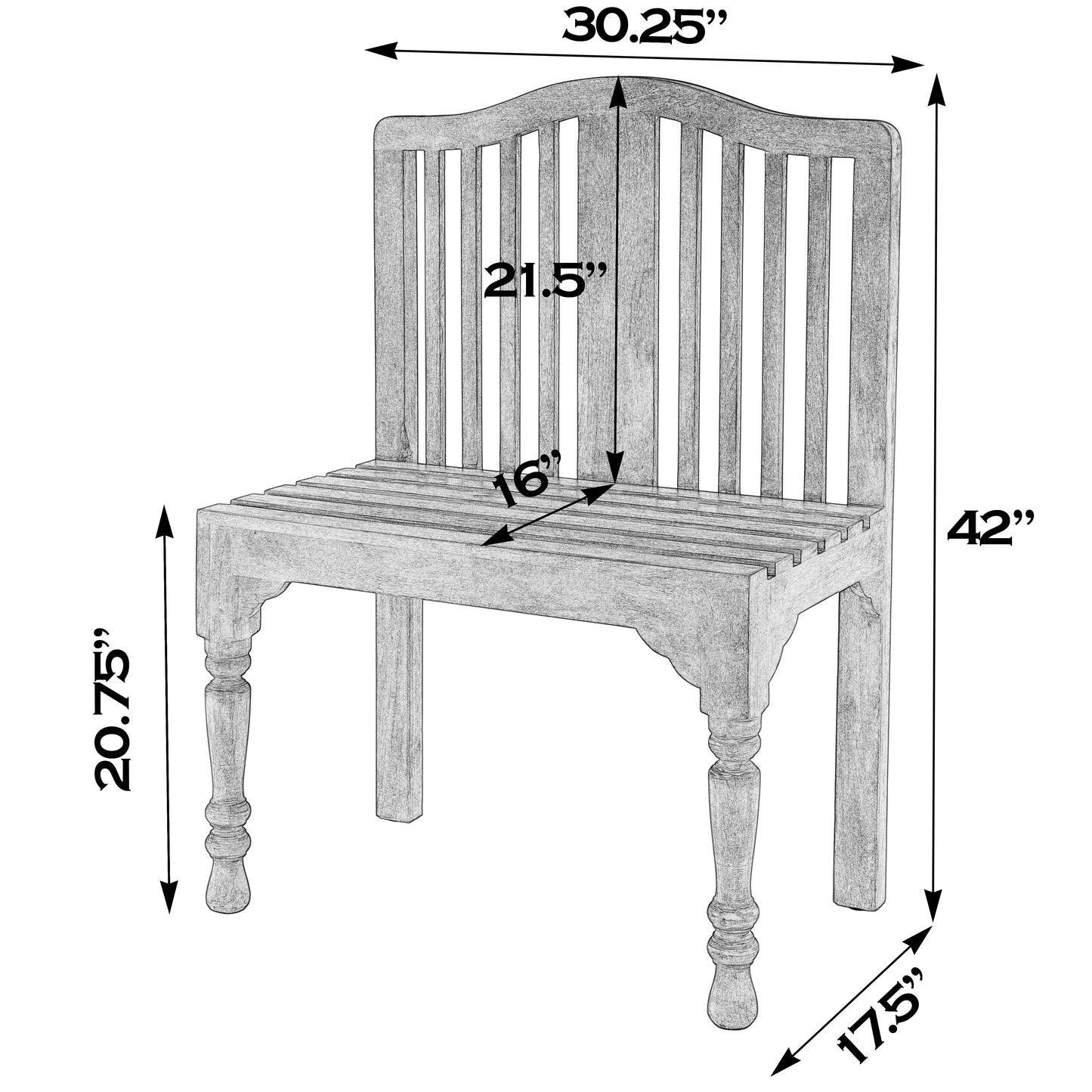 Butler Specialty Company Roseland 30.25 in. W Rectangular Solid Wood 2 Seat Accent Bench with Back, Blue
