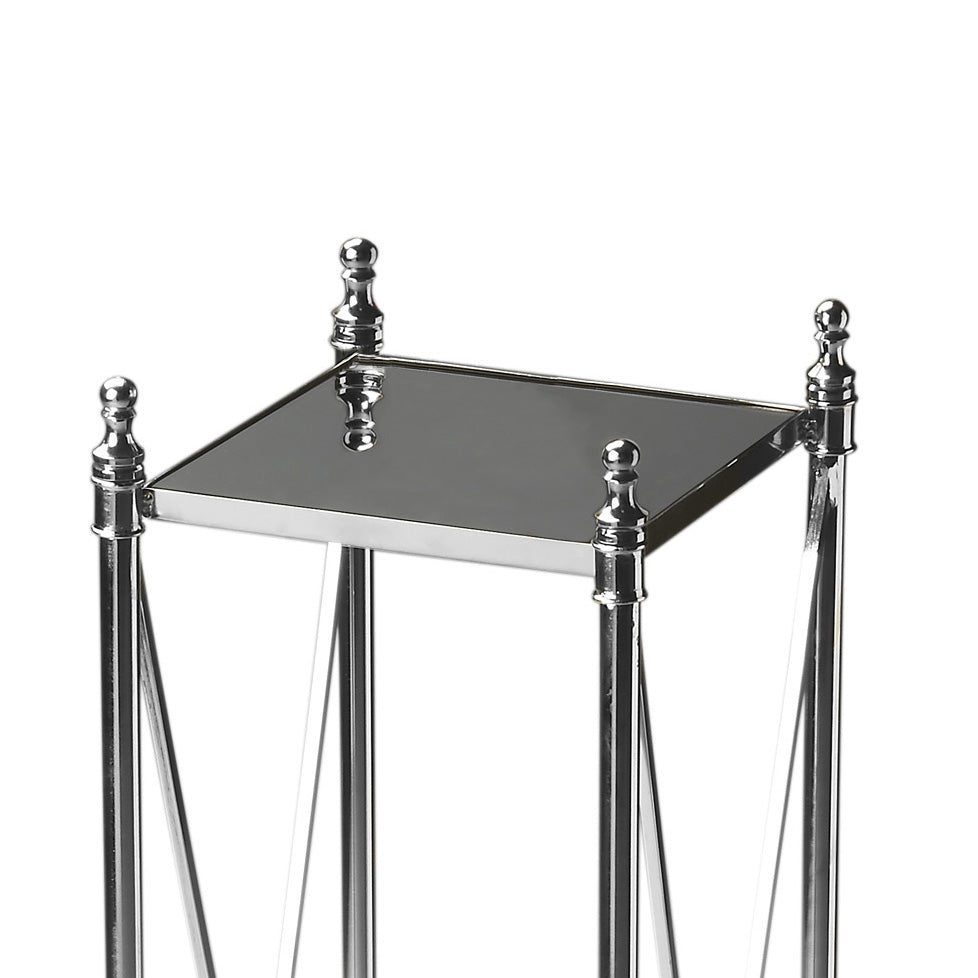 Butler Specialty Company Deidre 9.25 in. W x 35.75 in. H Glass and Metal Pedestal Plant Stand, Multi-Color