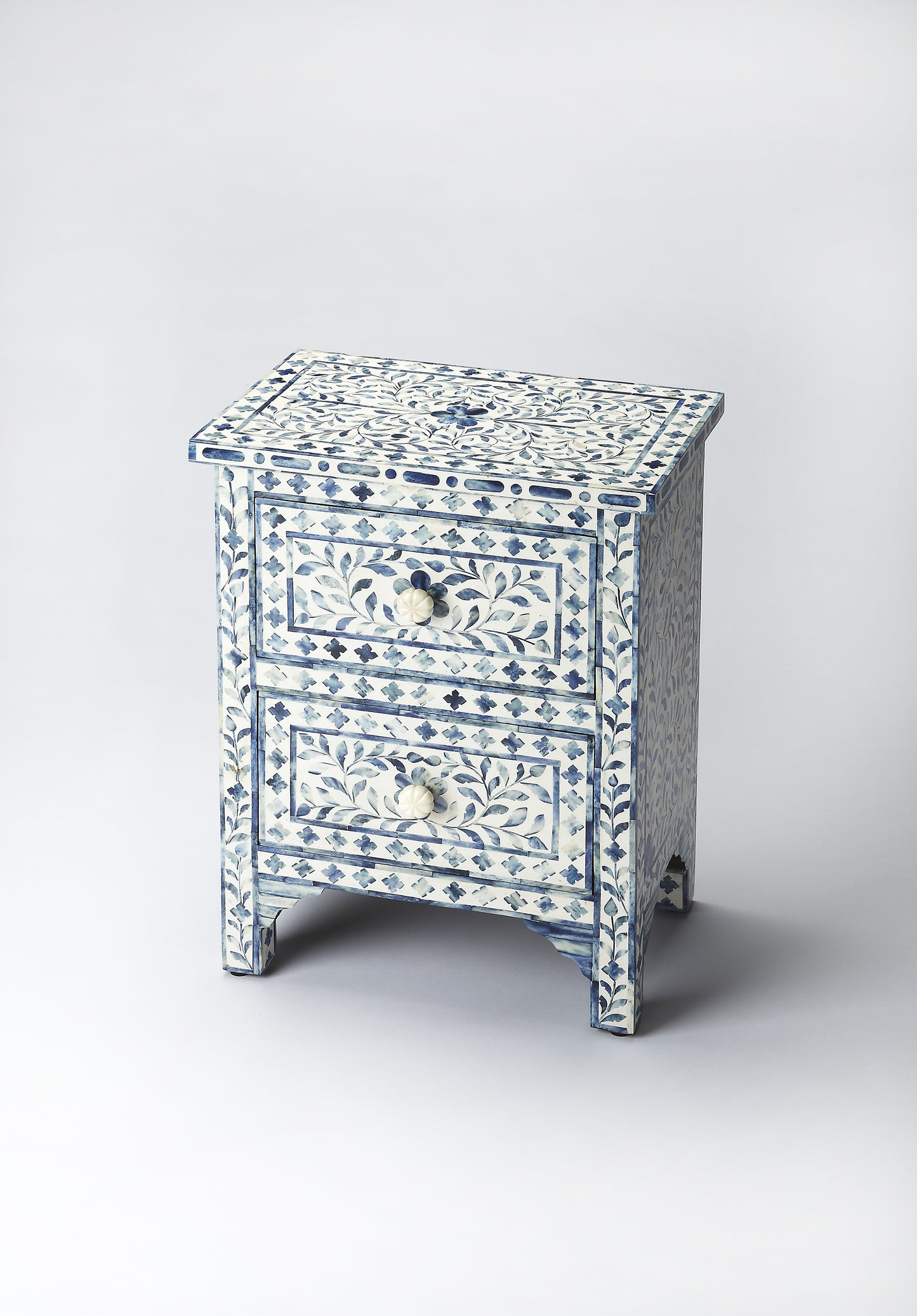 Trubadur Bone Inlay Accent Chest in Blue 2865319