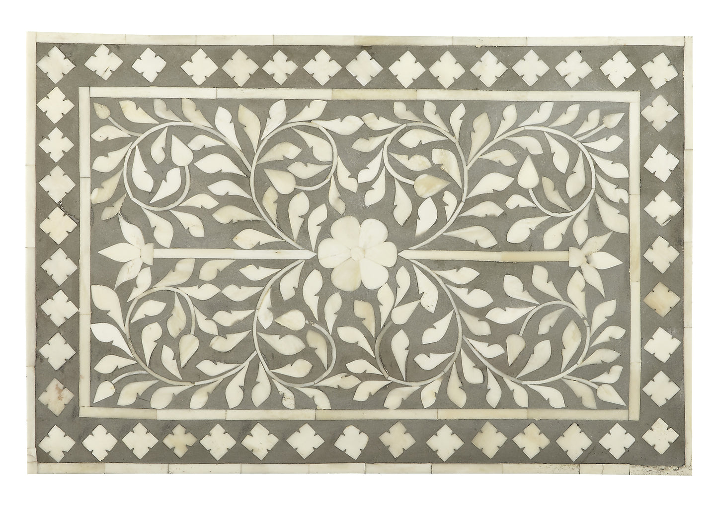 Vivienne Grey Bone Inlay Accent Chest in Gray 2865321