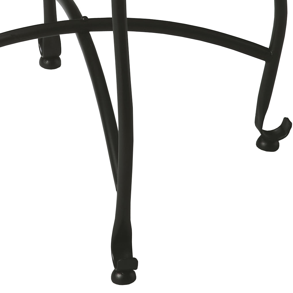 Butler Specialty Company Moroccan 16 in. W Round Metal Tray Table, Multi-Color