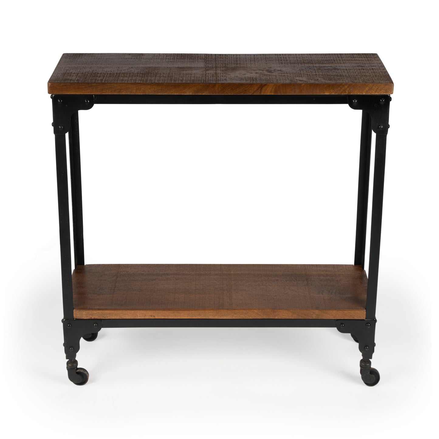 Gandolph Industrial Chic Console Table in Medium Brown 2873120