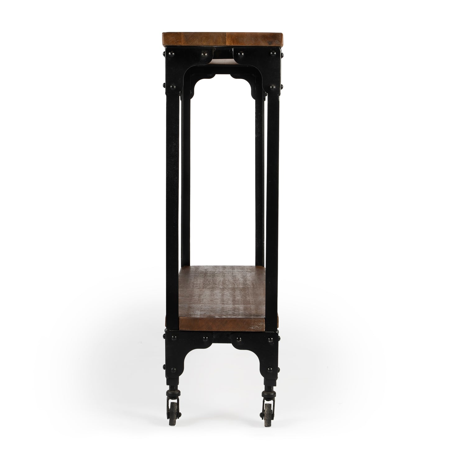 Gandolph Industrial Chic Console Table in Medium Brown 2873120