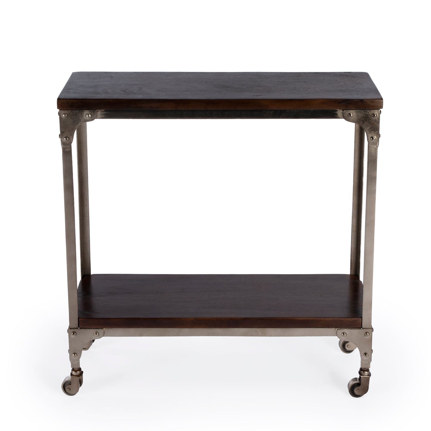 Gandolph Industrial Chic Console Table in Coffee 2873403