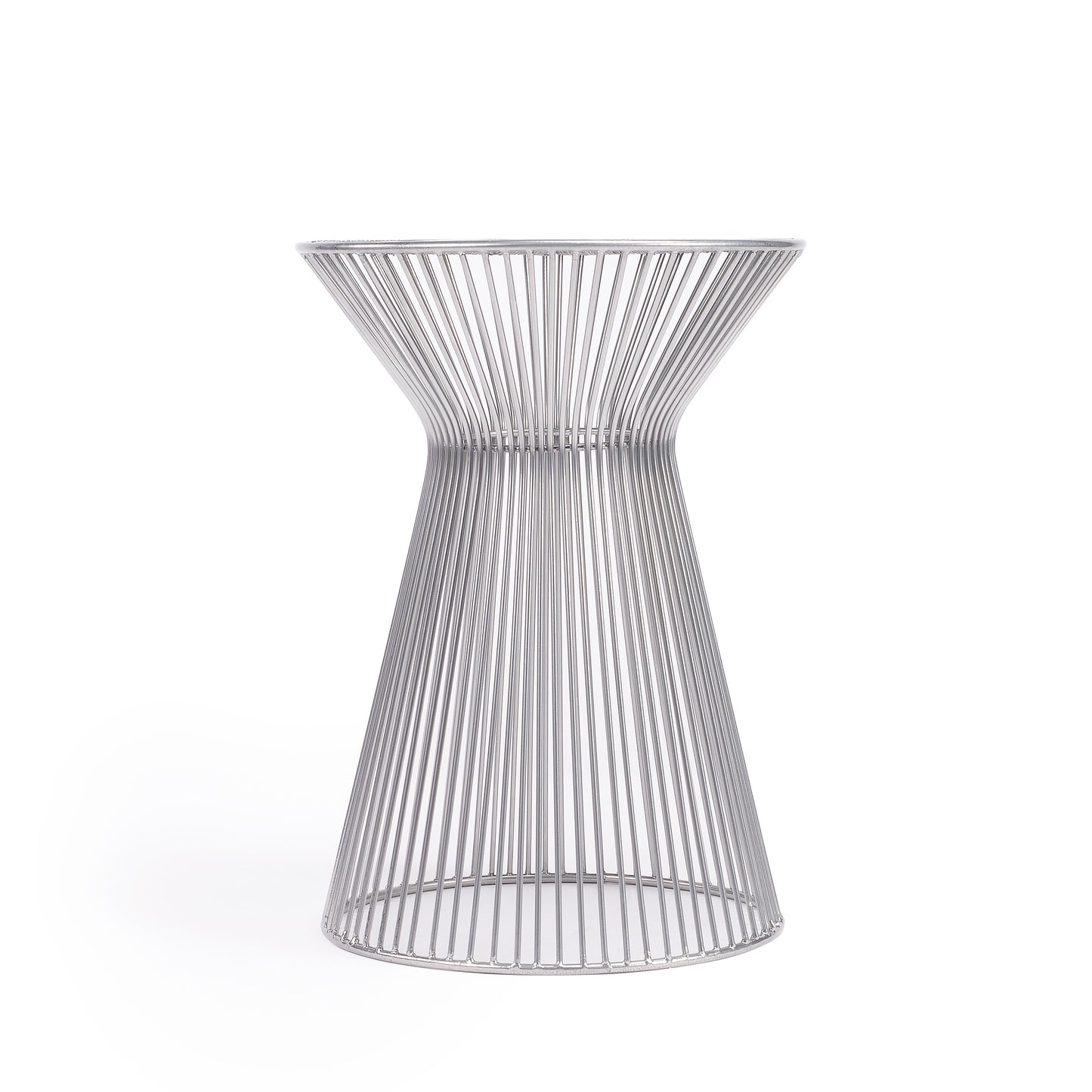 Butler Specialty Company Greeley 13.25 in. W Round All Metal Modern and Contemporary Side Table, Silver