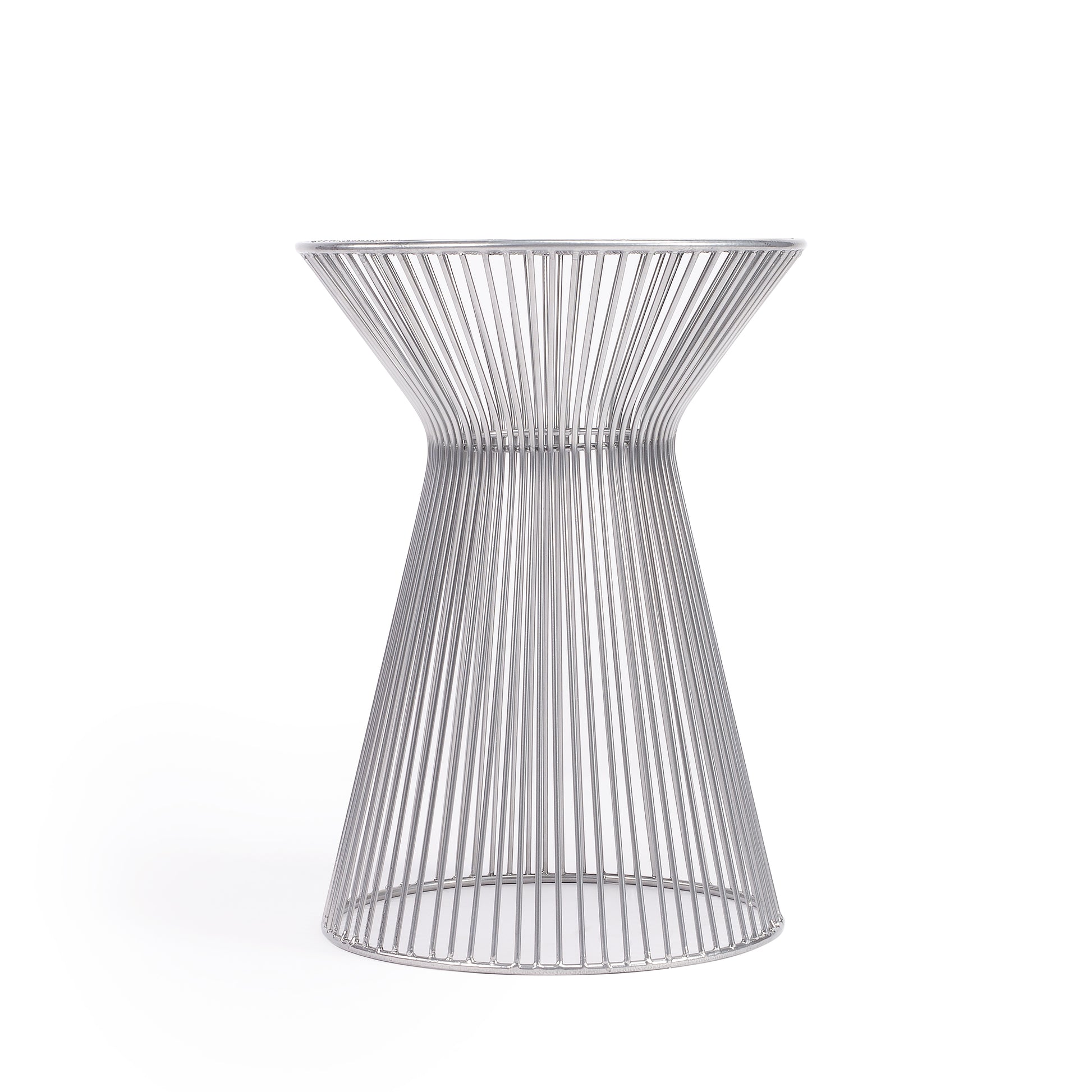 Butler Specialty Company Greeley 13.25 in. W Round All Metal Modern and Contemporary Side Table, Silver