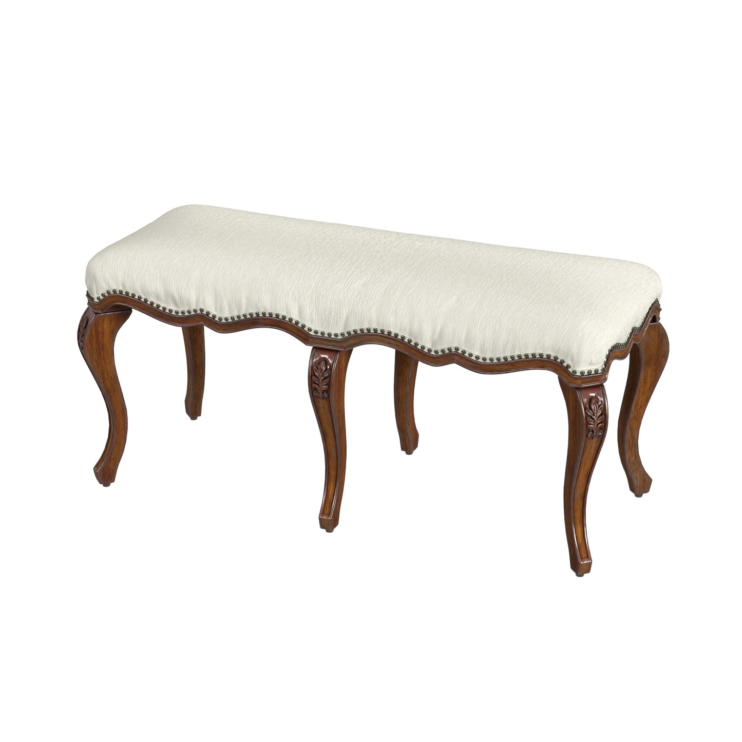 Michelline Upholstered 42"W Bench in Medium Brown 2902011