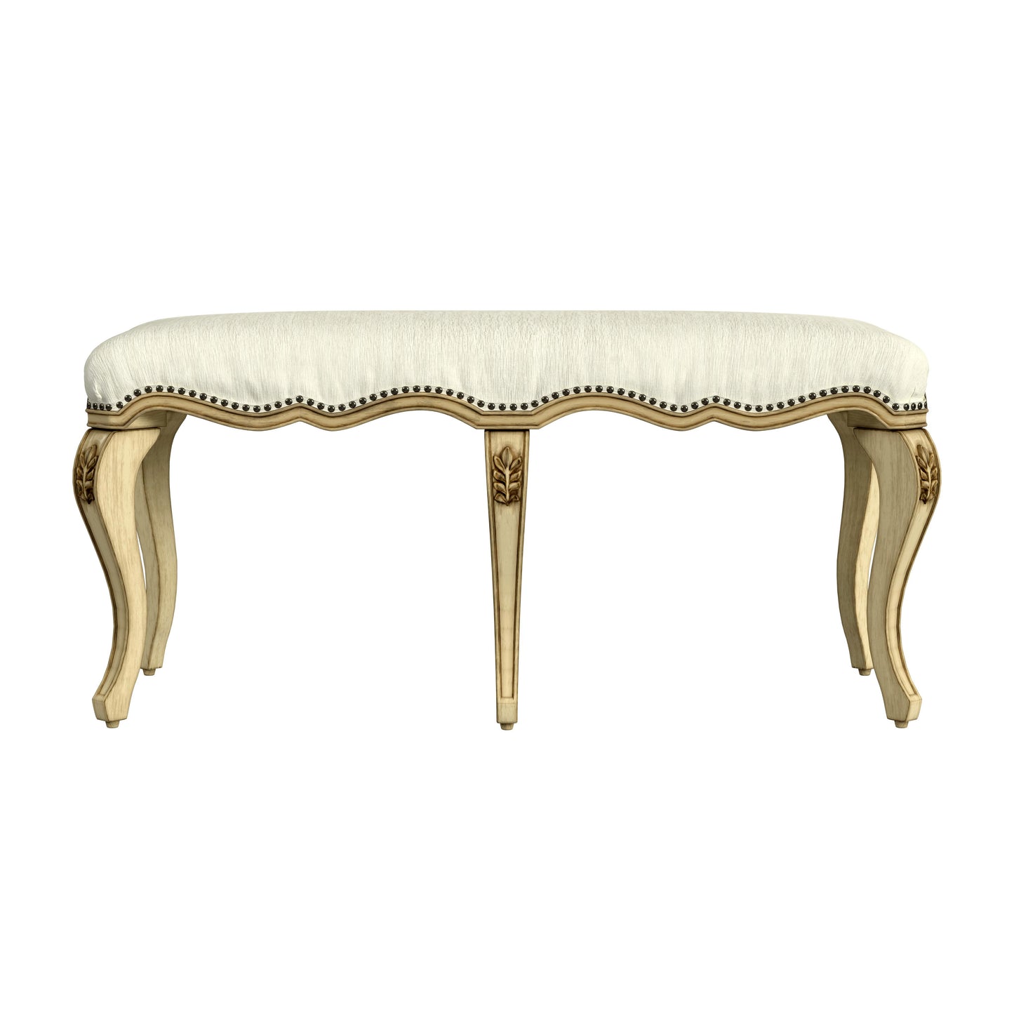 Michelline Upholstered 42"W Bench in Beige 2902424