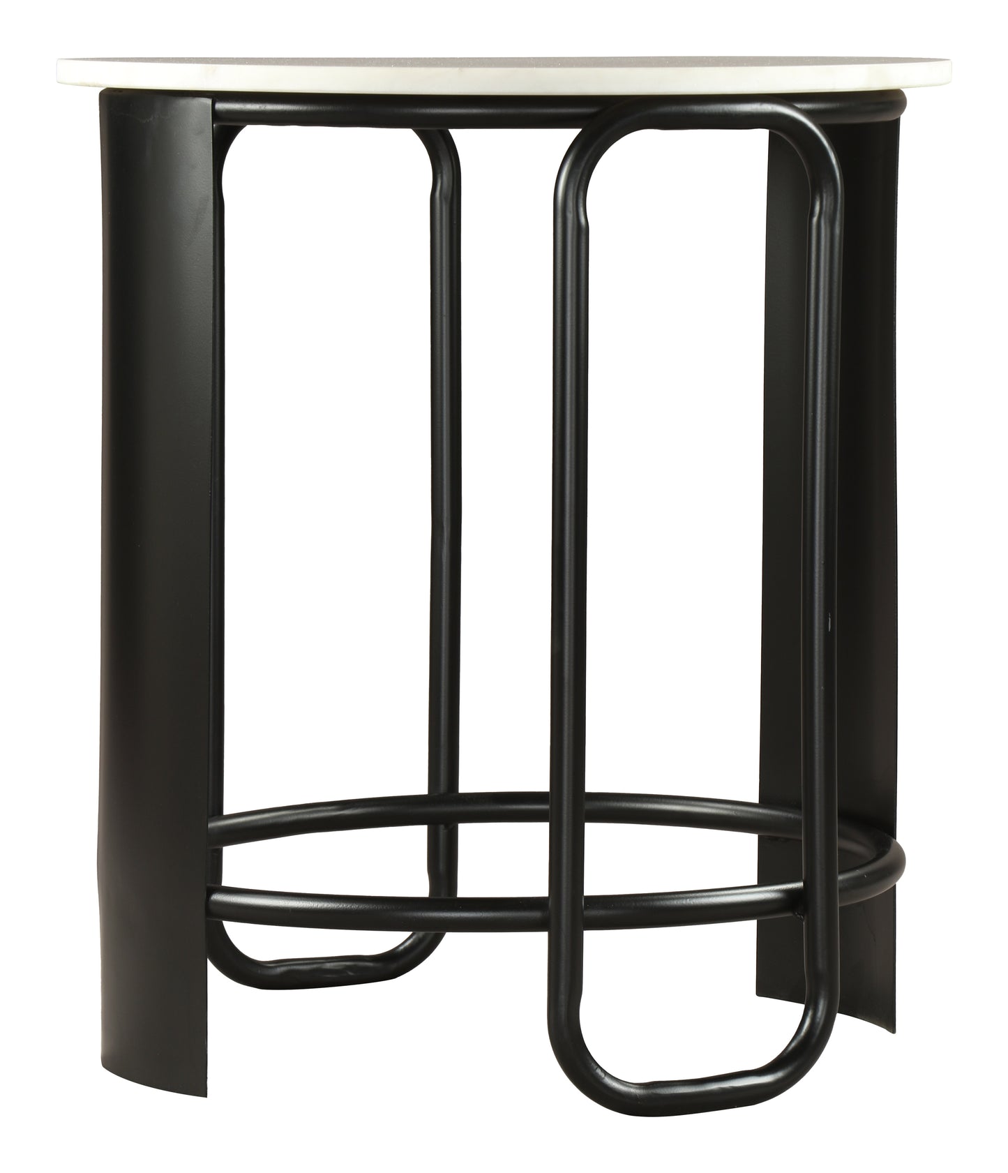 Obel Side Table White & Black - 3