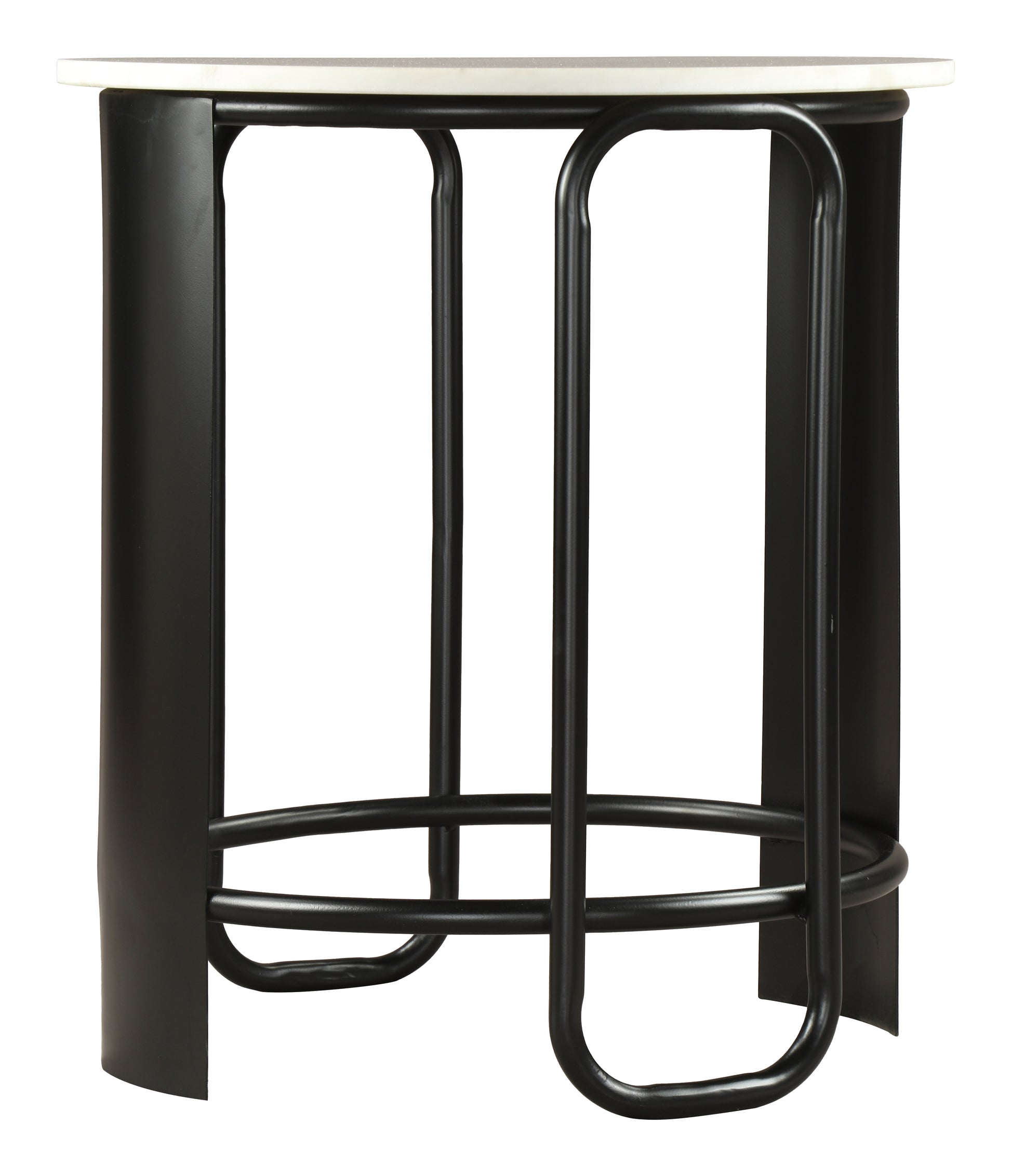 Obel Side Table White & Black - 3