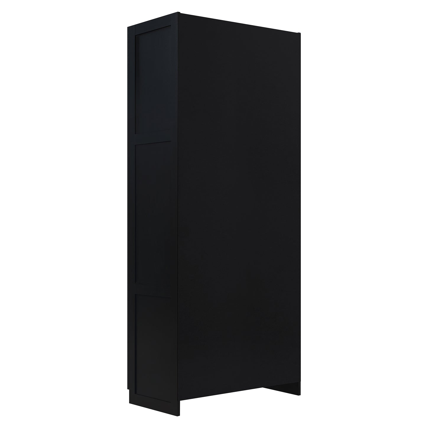 Cornelia Modern 30" Storage Cabinet in Black (7-Shelf) 2BC-BK