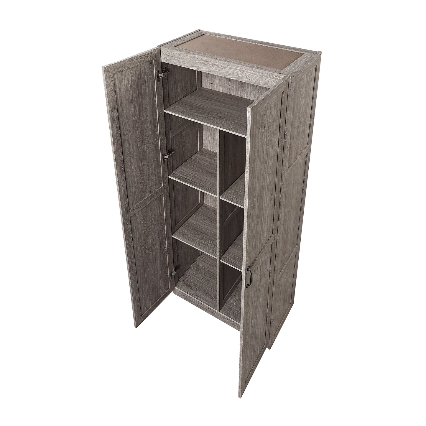 Cornelia Modern 30" Storage Cabinet in Gray (7-Shelf) 2BC-GY