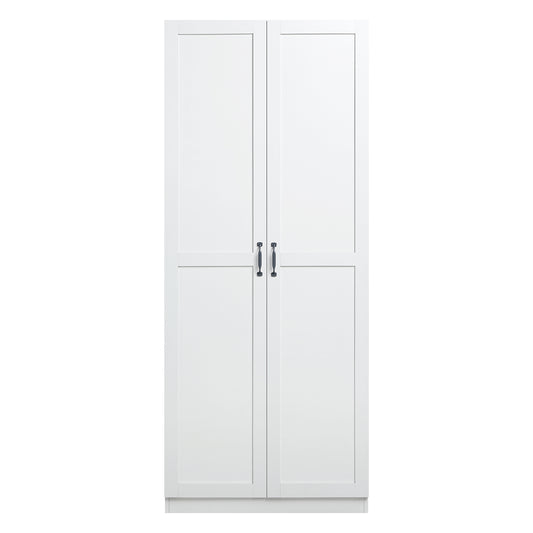 Hopkins Modern 30" Storage Cabinet in White (7-Shelf) 2GLF-WH