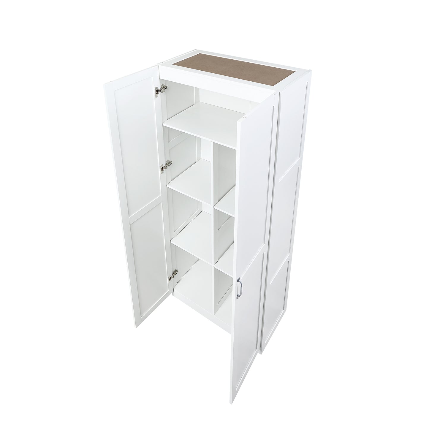Hopkins Modern 30" Storage Cabinet in White (7-Shelf) 2GLF-WH