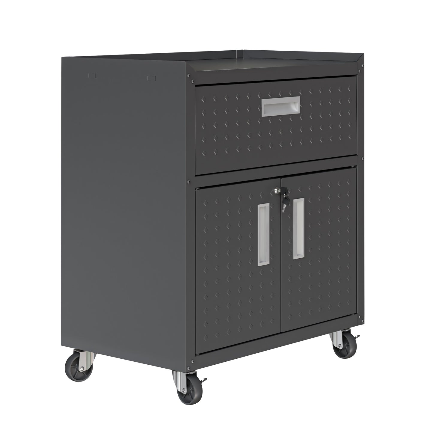 Fortress Modern 30" Rolling Garage Cabinet in Charcoal Gray 2GMCC-CH