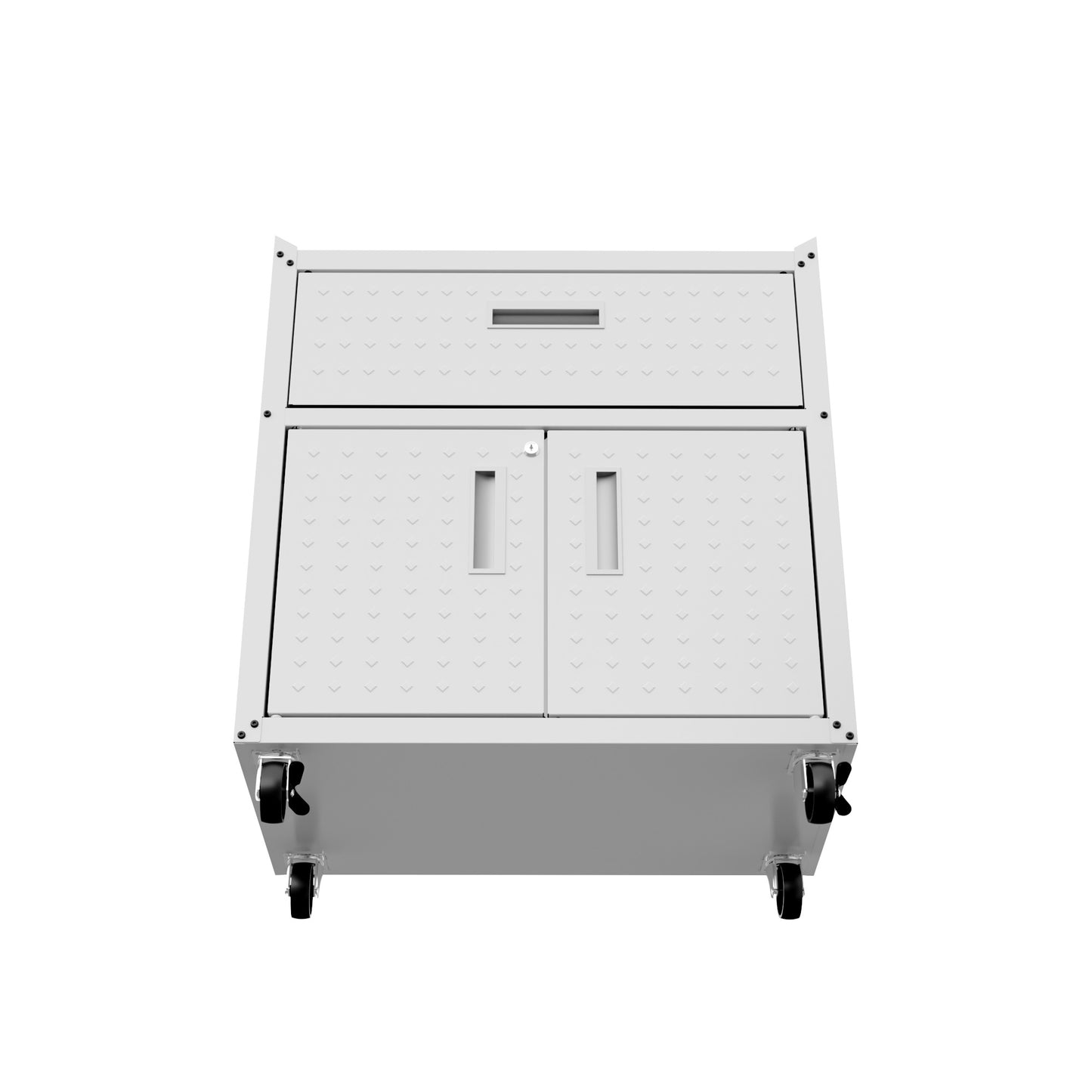 Fortress Modern 30" Rolling Garage Cabinet in White 2GMCC-WH