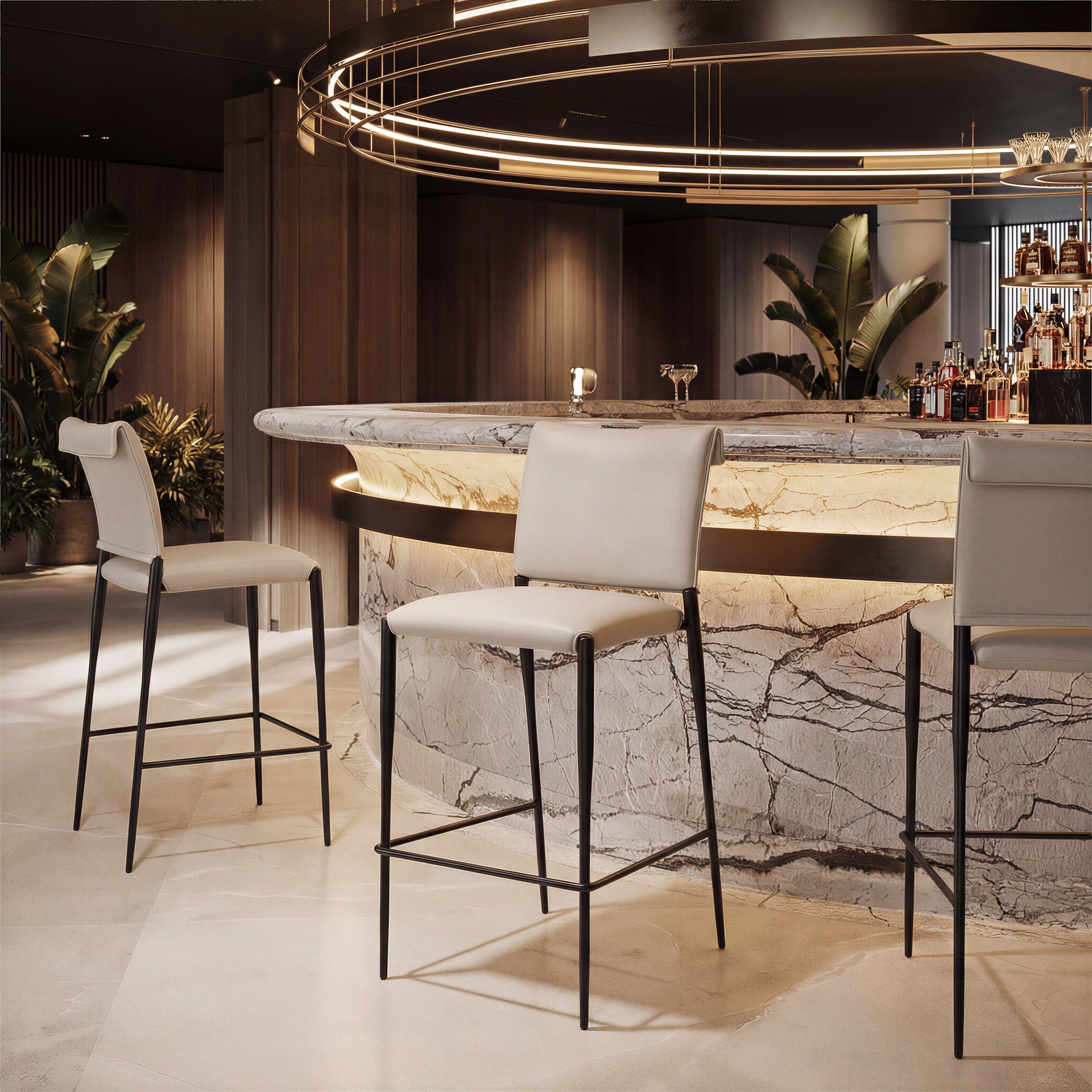 Freesia Barstool (Set of 2) White - 10