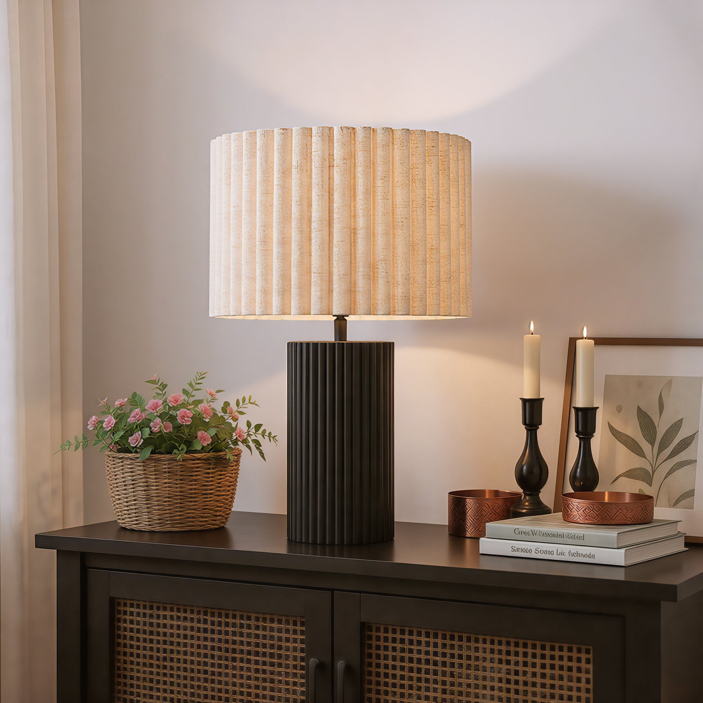 Aurora Table Lamp Beige & Black - 6