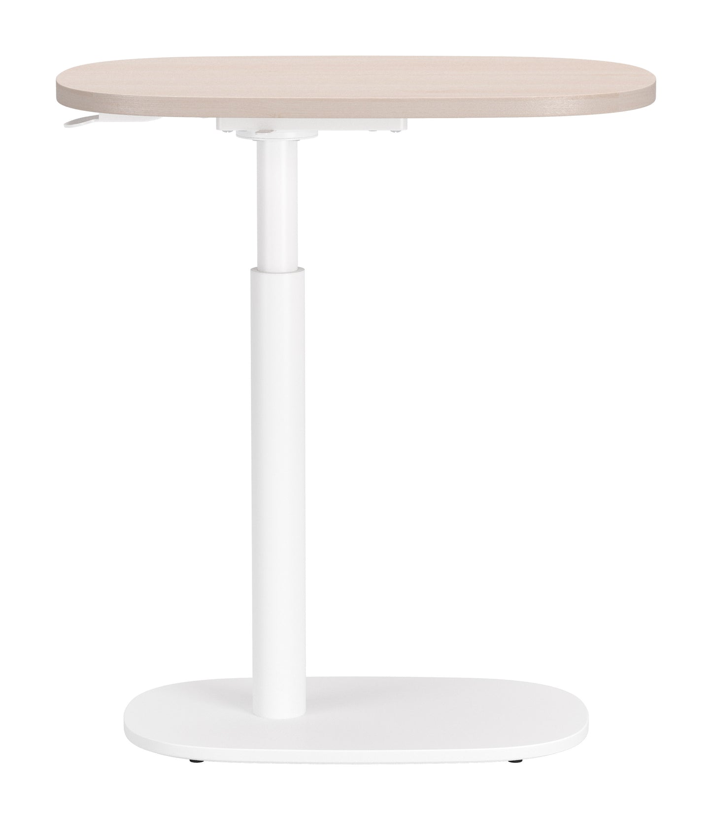 Buddy Adjustable Rotating Side Table Natural & White - 2