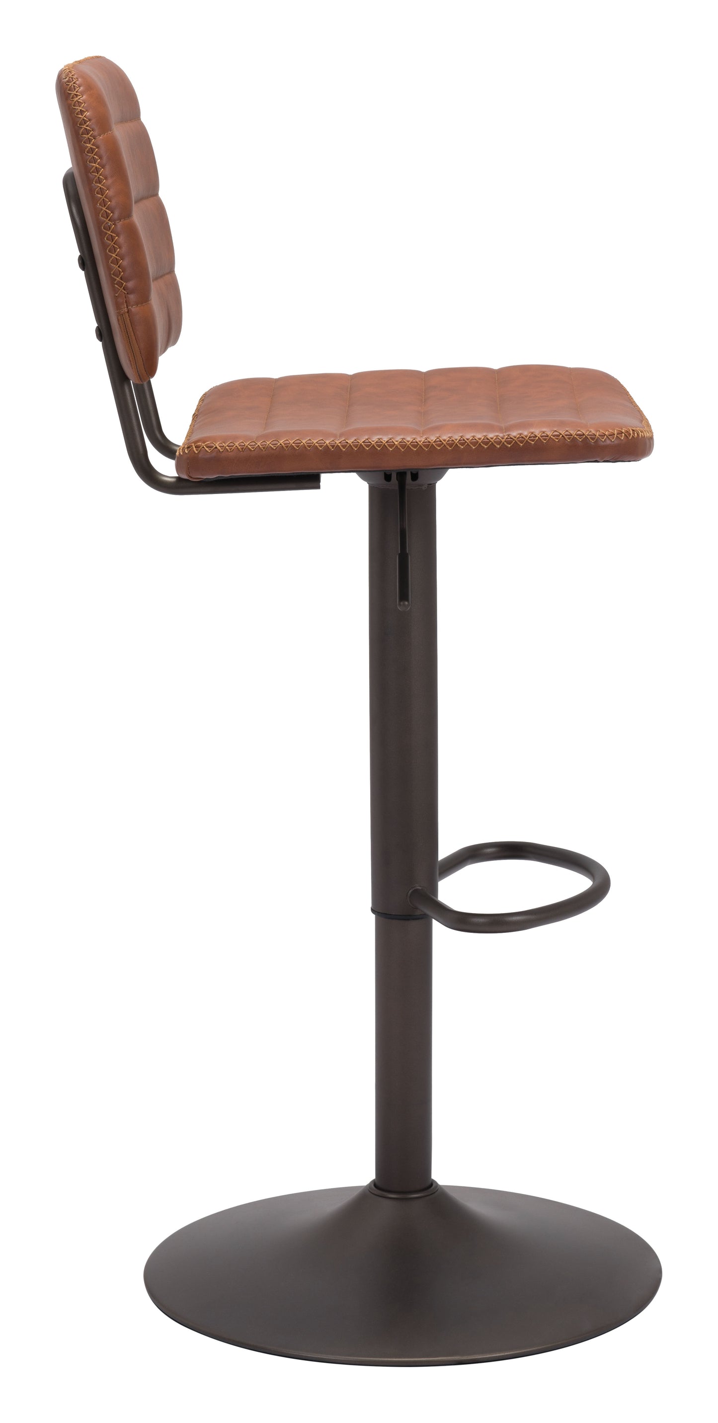 Holden Barstool Vintage Brown & Dark Bronze