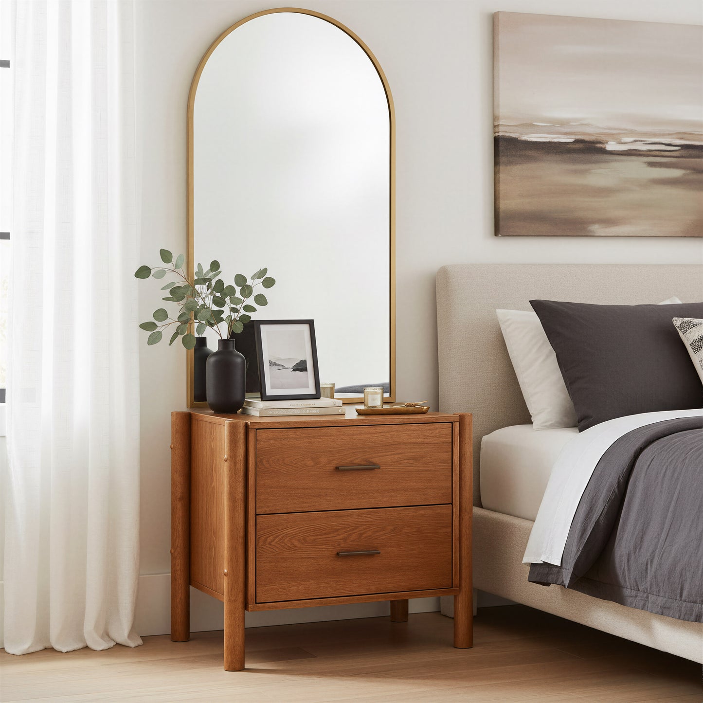 Beleza Nightstand Walnut - 9