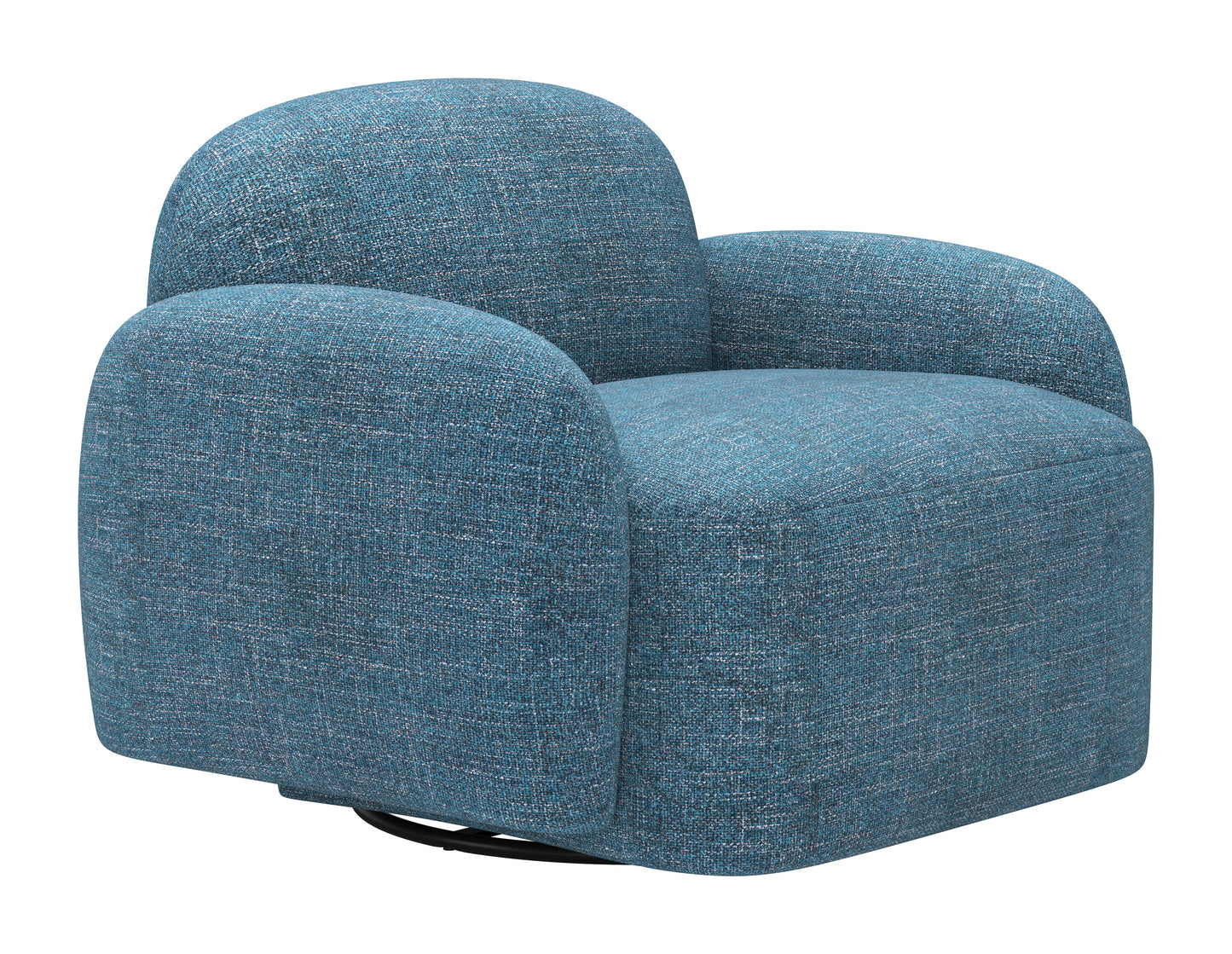 Cleo Swivel Chair Blue - 6