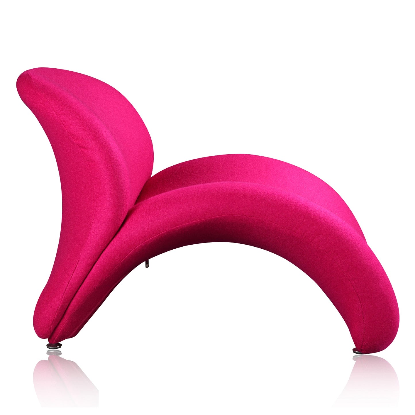 Rosebud Modern 3-Piece Accent Chair in Fuchsia, Red and Yellow 3-AC0013