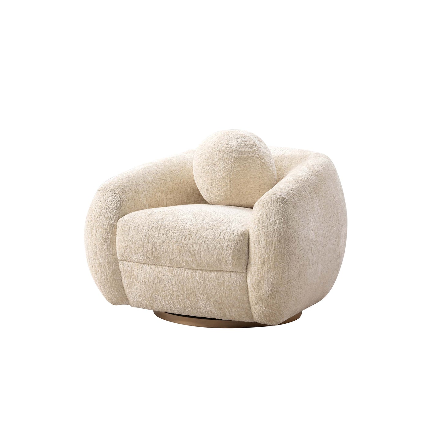 Tribeca Mid-Century Modern 3-Piece Sofa Set in Cream 3-ACSF16-CR