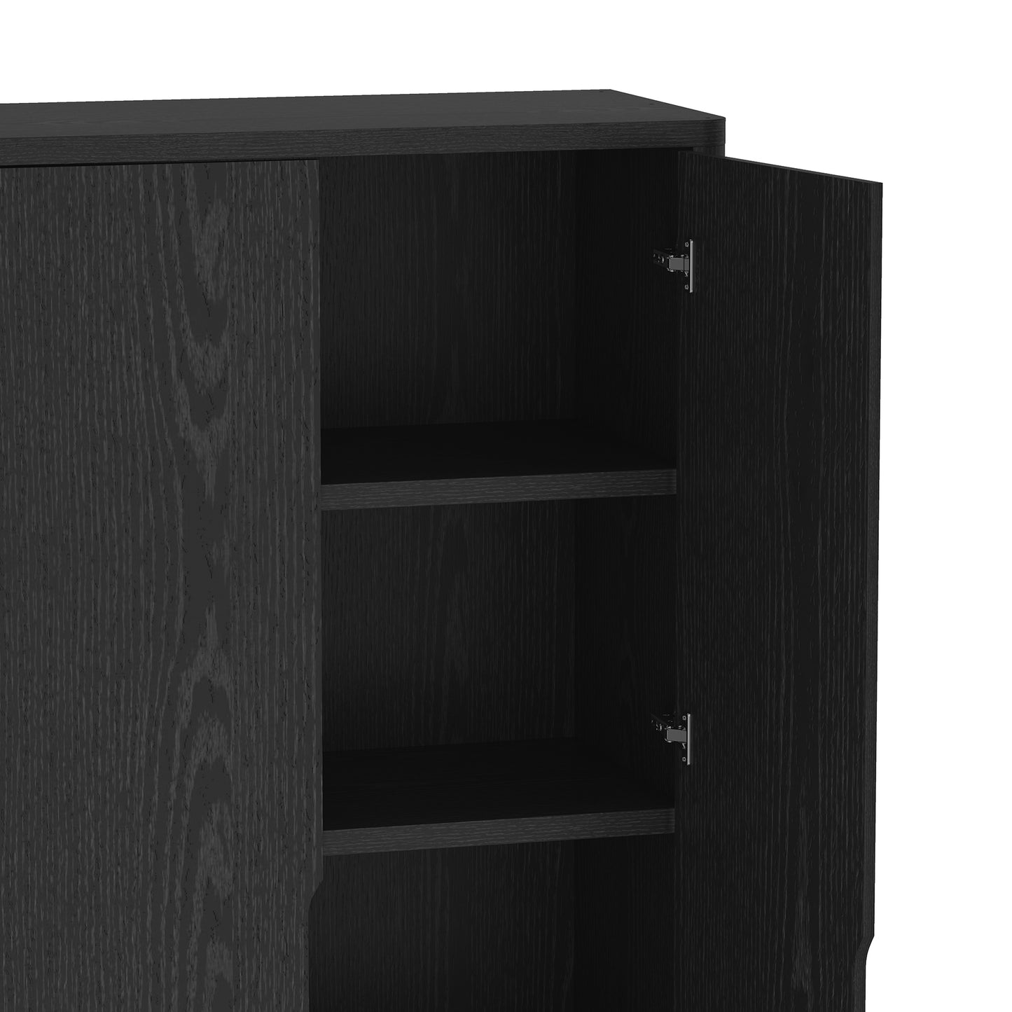 Rivington Modern 38" Bookcase Cabinet in Black - Set of 3 3-BC004-BK