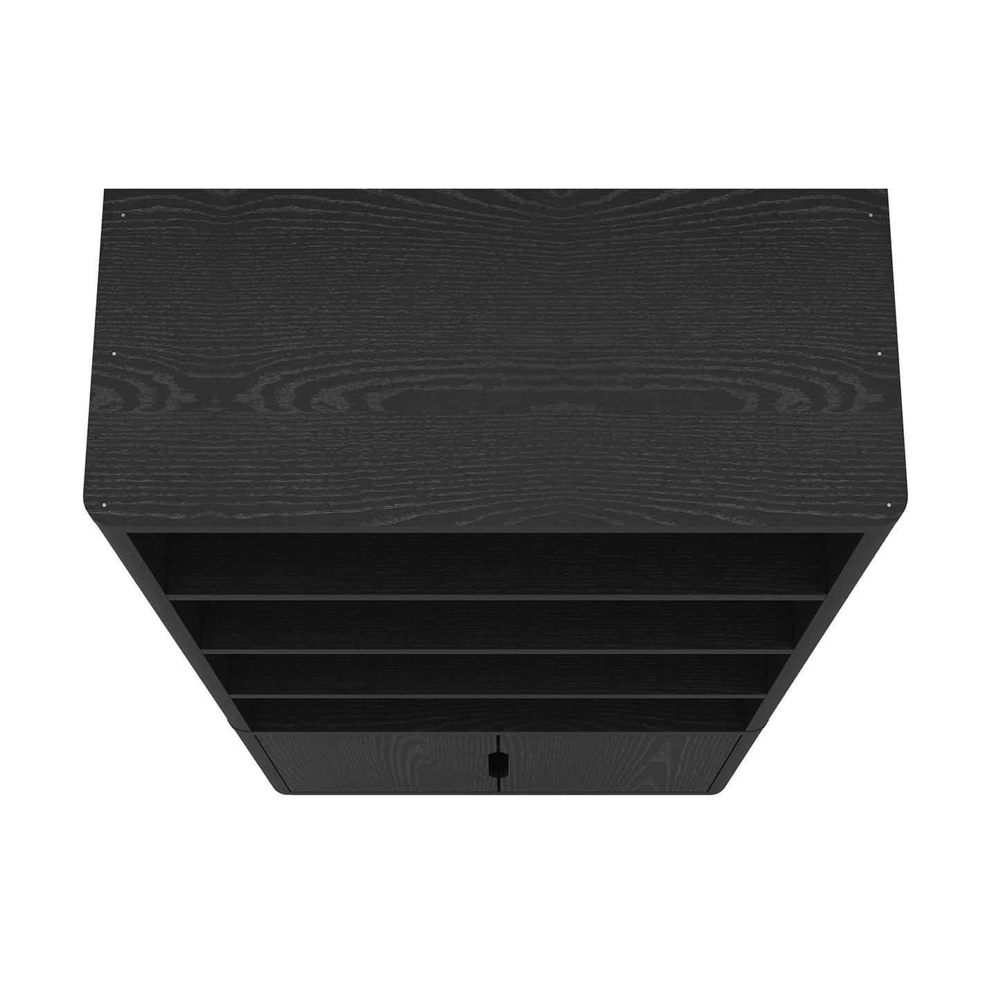 Rivington Modern 40" Bookcase Cabinet in Black - Set of 3 3-BC006-BK