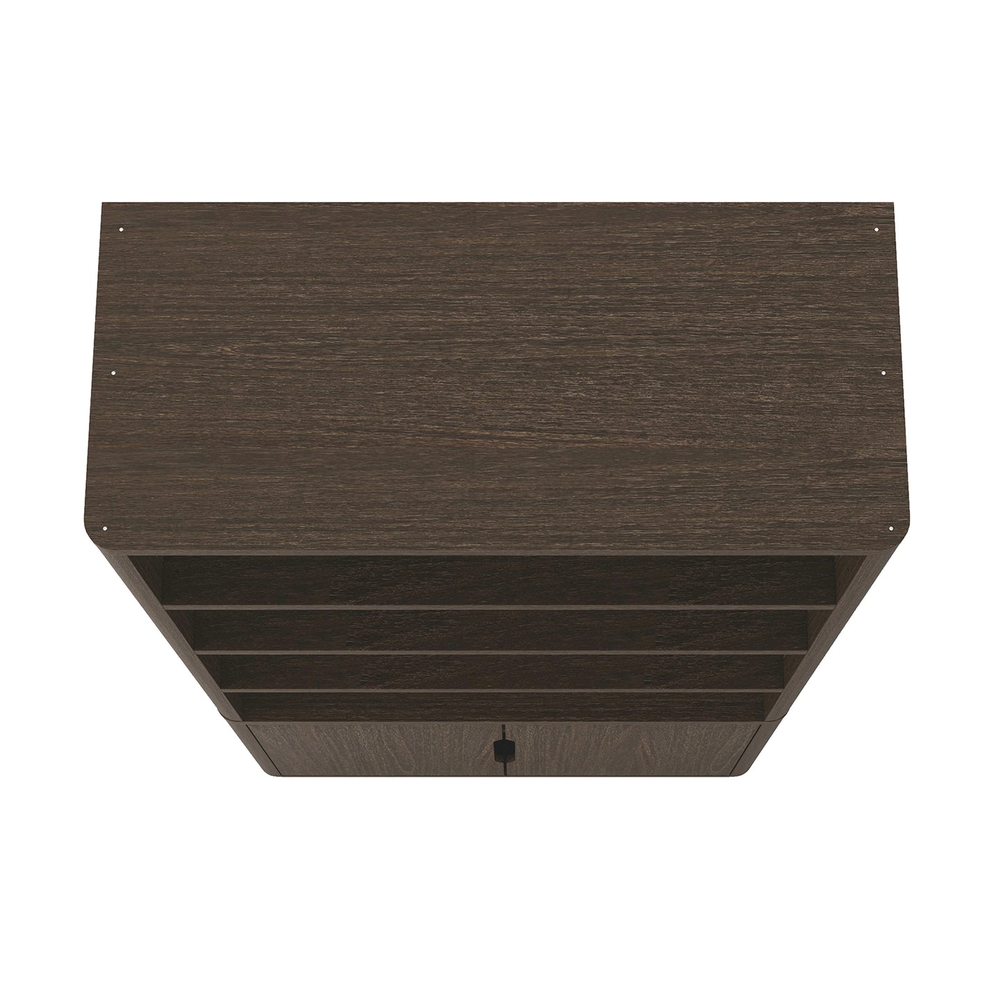 Rivington Modern 40" Bookcase Cabinet in Walnut - Set of 3 3-BC006-BR