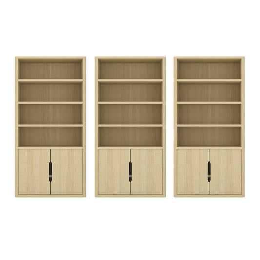 Rivington Modern 40" Bookcase Cabinet in Natural Oak - Set of 3 3-BC006-NA