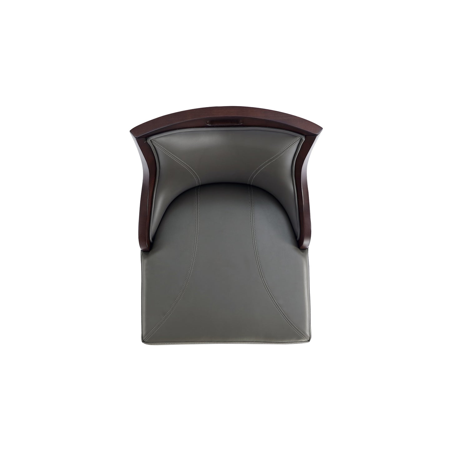 Manhattan Comfort Emperor Faux Leather Barstool in Pebble Grey (Set of 3) 3-BS008-PE