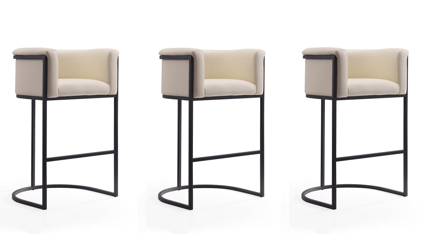 Manhattan Comfort Cosmopolitan 33.8 in. and 37.8 in. Metal Counter Height Bar Stool