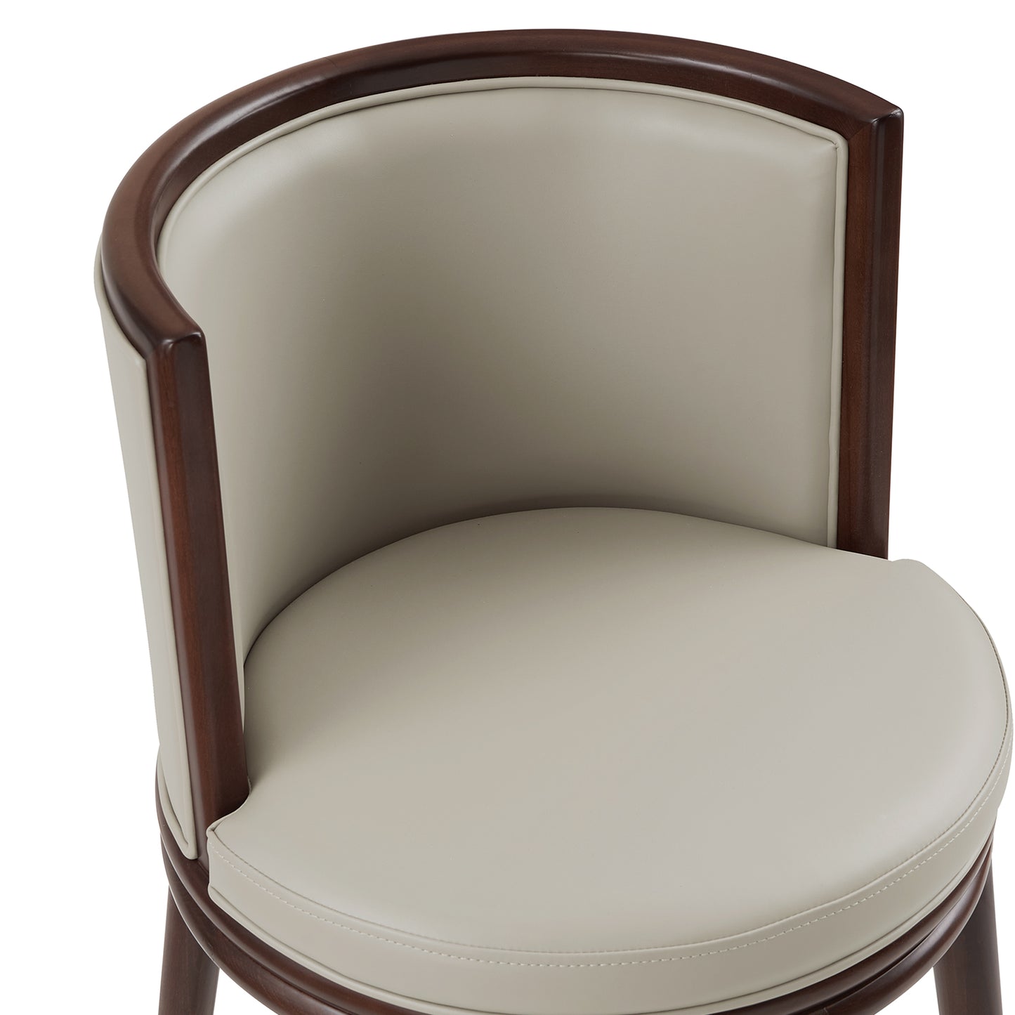 Evalyn Modern Wood Upholstered Barstool in Stone - Set of 3 3-BS024-ST