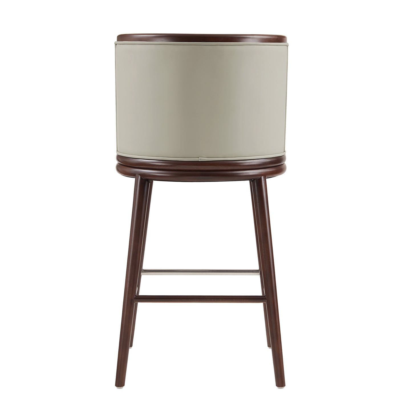 Evalyn Modern Wood Upholstered Barstool in Stone - Set of 3 3-BS024-ST