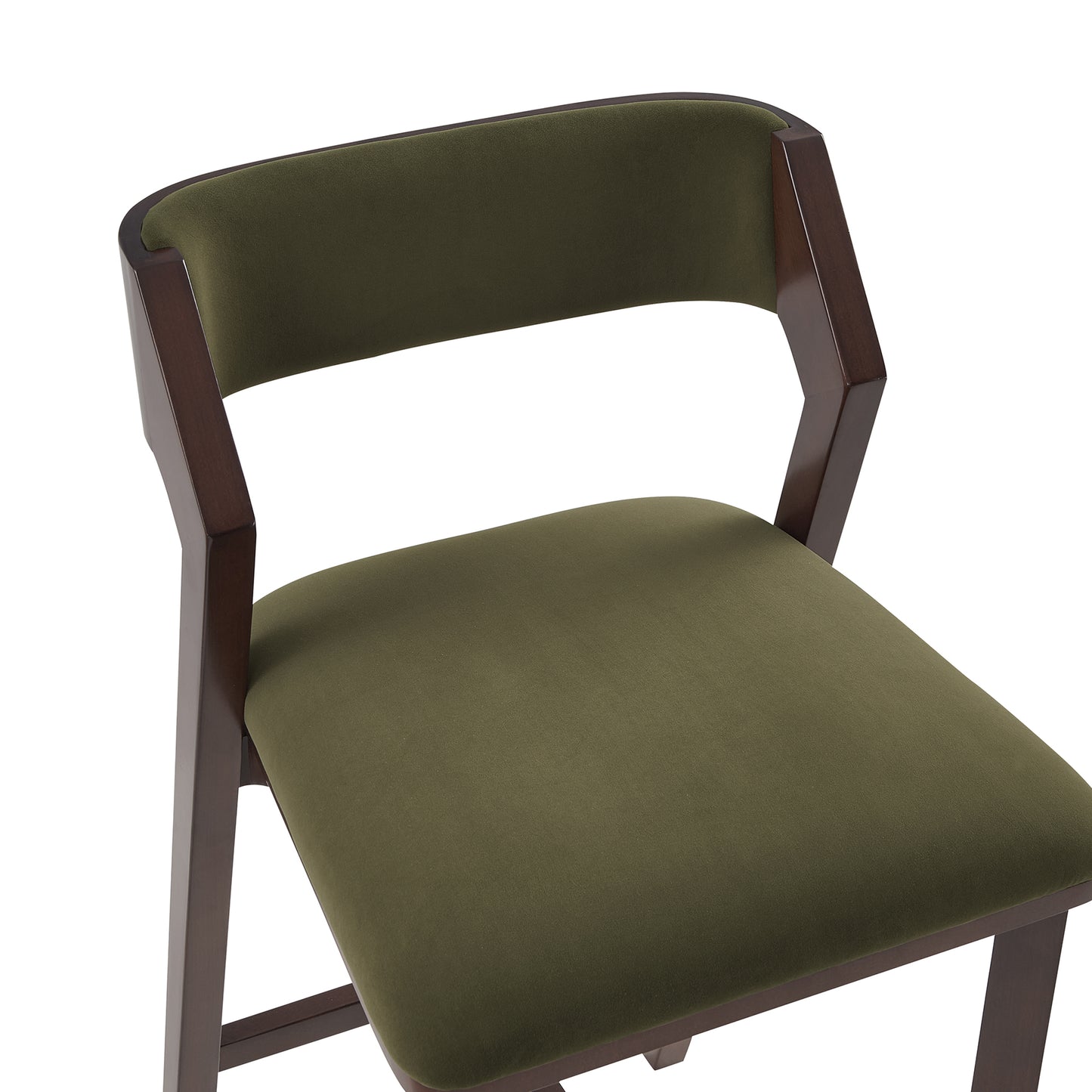 Patricia Modern Wood Upholstered Barstool in Turtle Green - Set of 3 3-BS026-GR