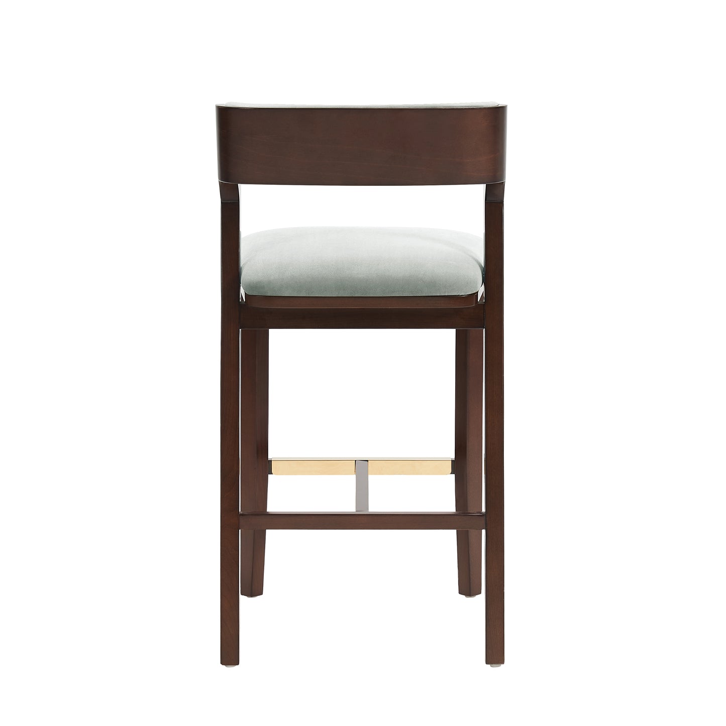 Patricia Modern Wood Upholstered Barstool in White Glacier - Set of 3 3-BS026-WH