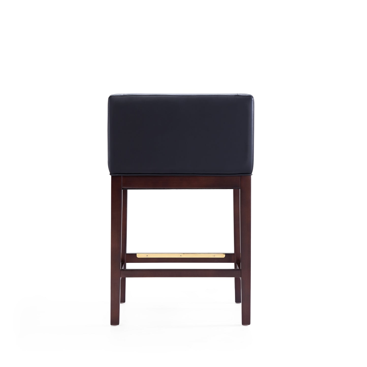 Kingsley Mid-Century Modern Wood Upholstered Counter Stool in Black - Set of 3 3-CS005-BK