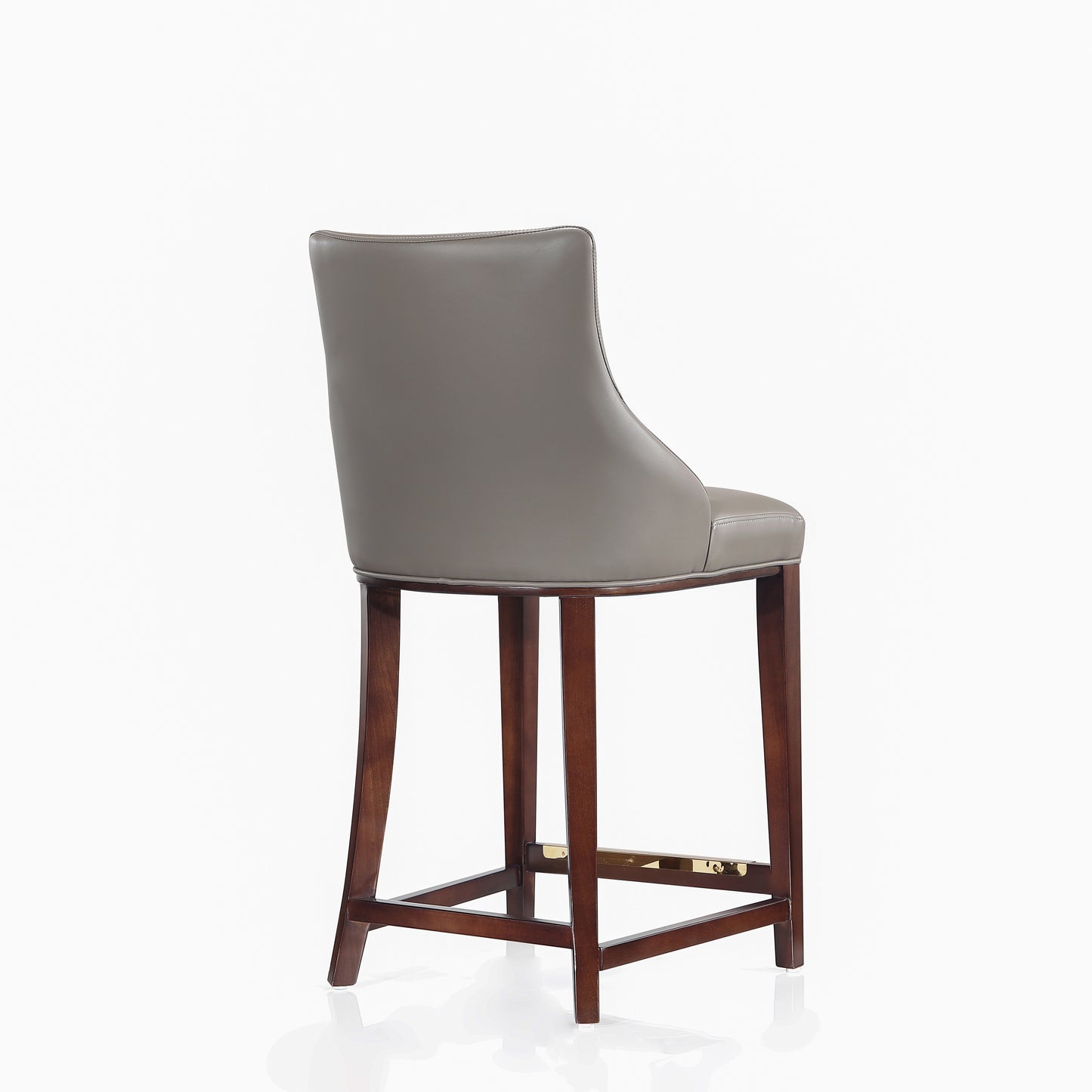Shubert Modern Wood Upholstered Counter Stool in Dark Taupe - Set of 3 3-CS016-DT