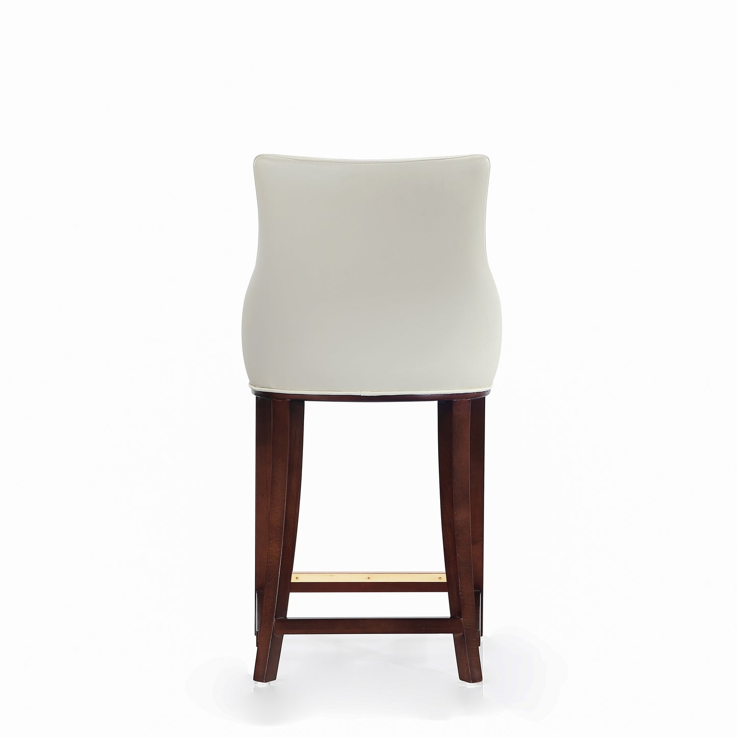 Shubert Modern Wood Upholstered Counter Stool in Ivory - Set of 3 3-CS016-IV