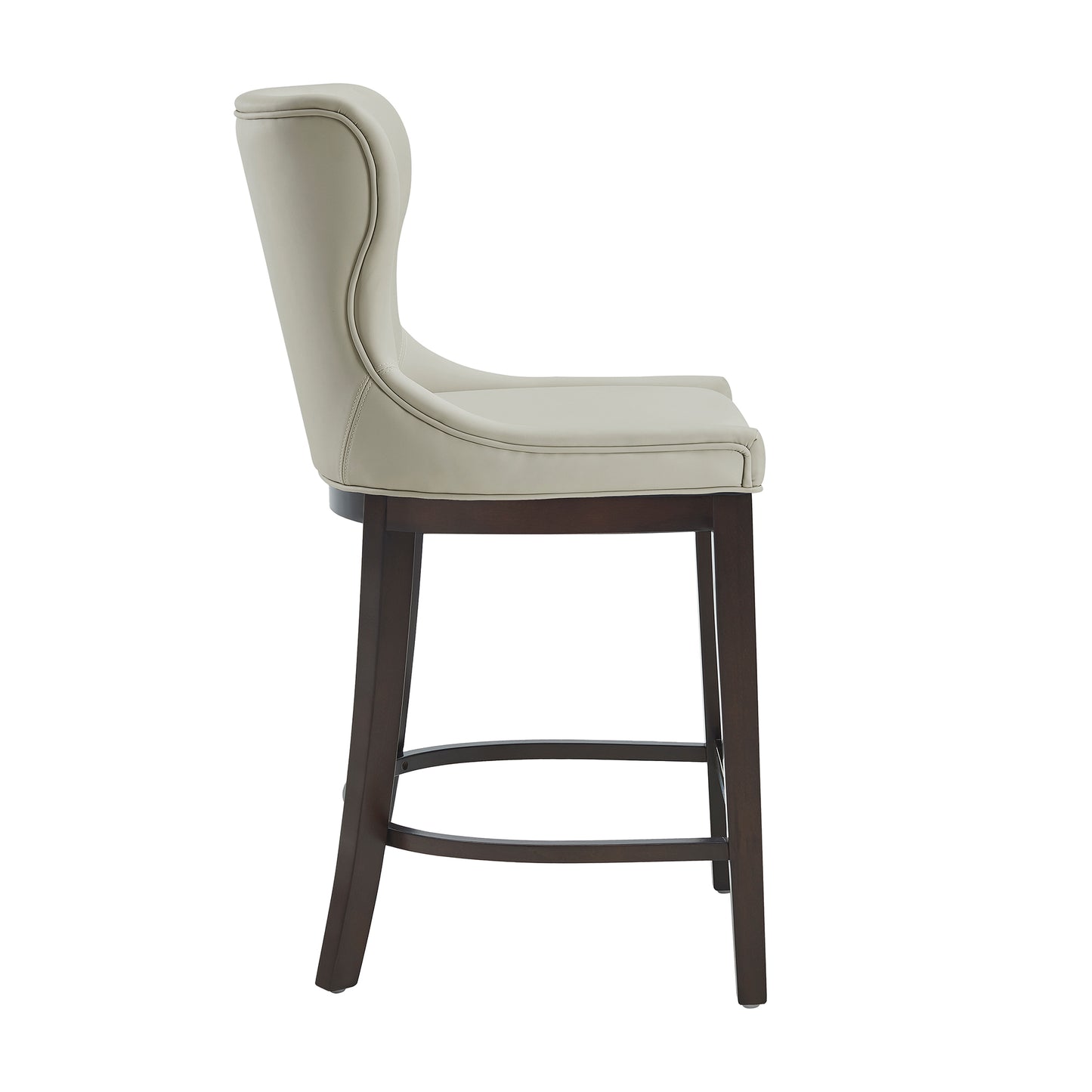 Blair Modern Wood Upholstered Counter Stool in Stone - Set of 3 3-CS020-ST