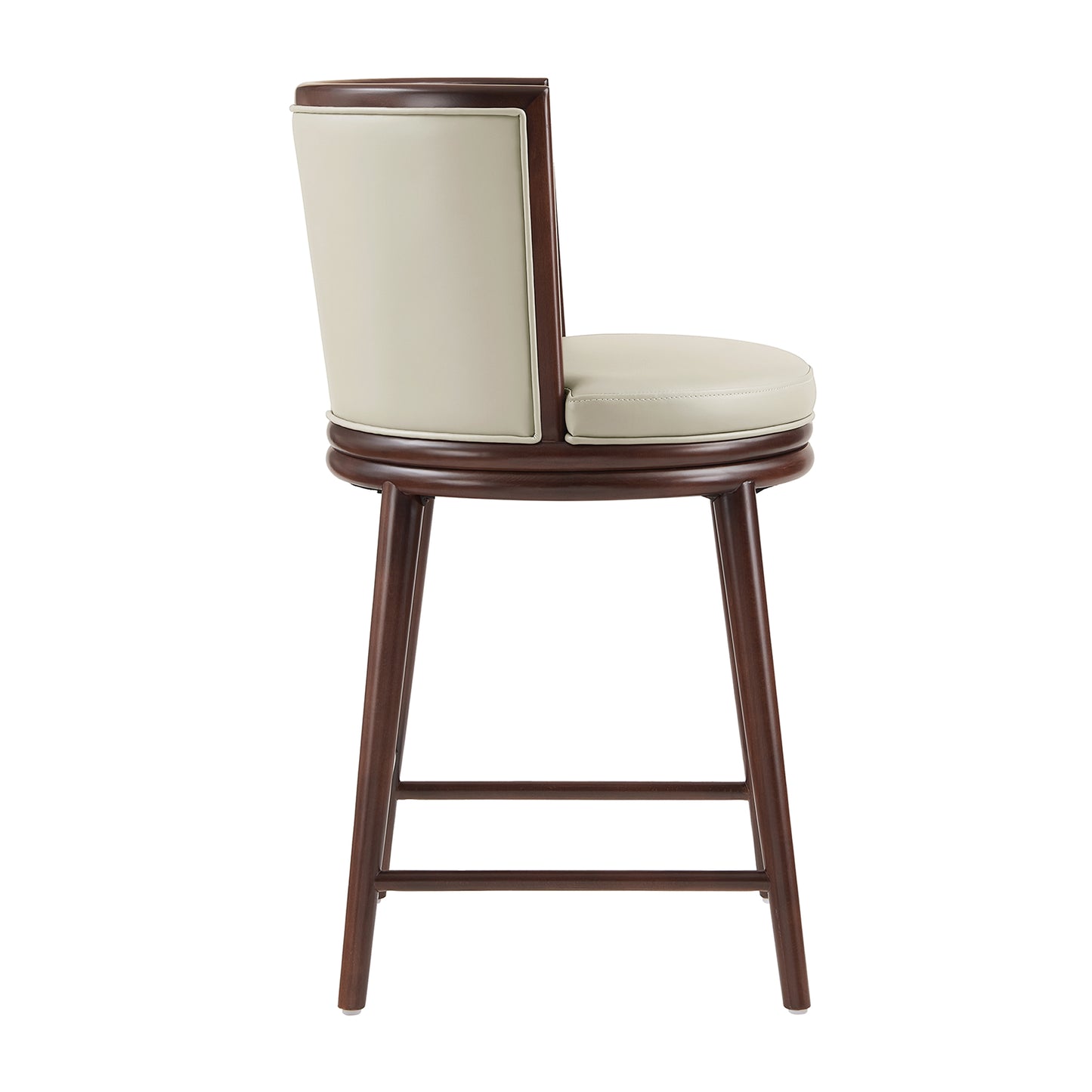 Evalyn Modern Wood Upholstered Counter Stool in Stone - Set of 3 3-CS021-ST
