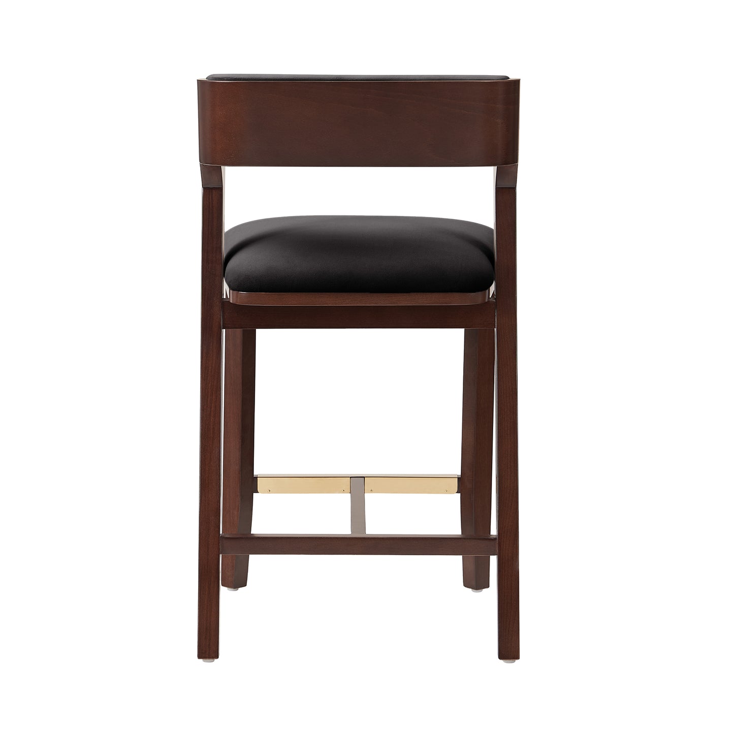 Patricia Modern Wood Upholstered Counter Stool in Black - Set of 3 3-CS023-BK