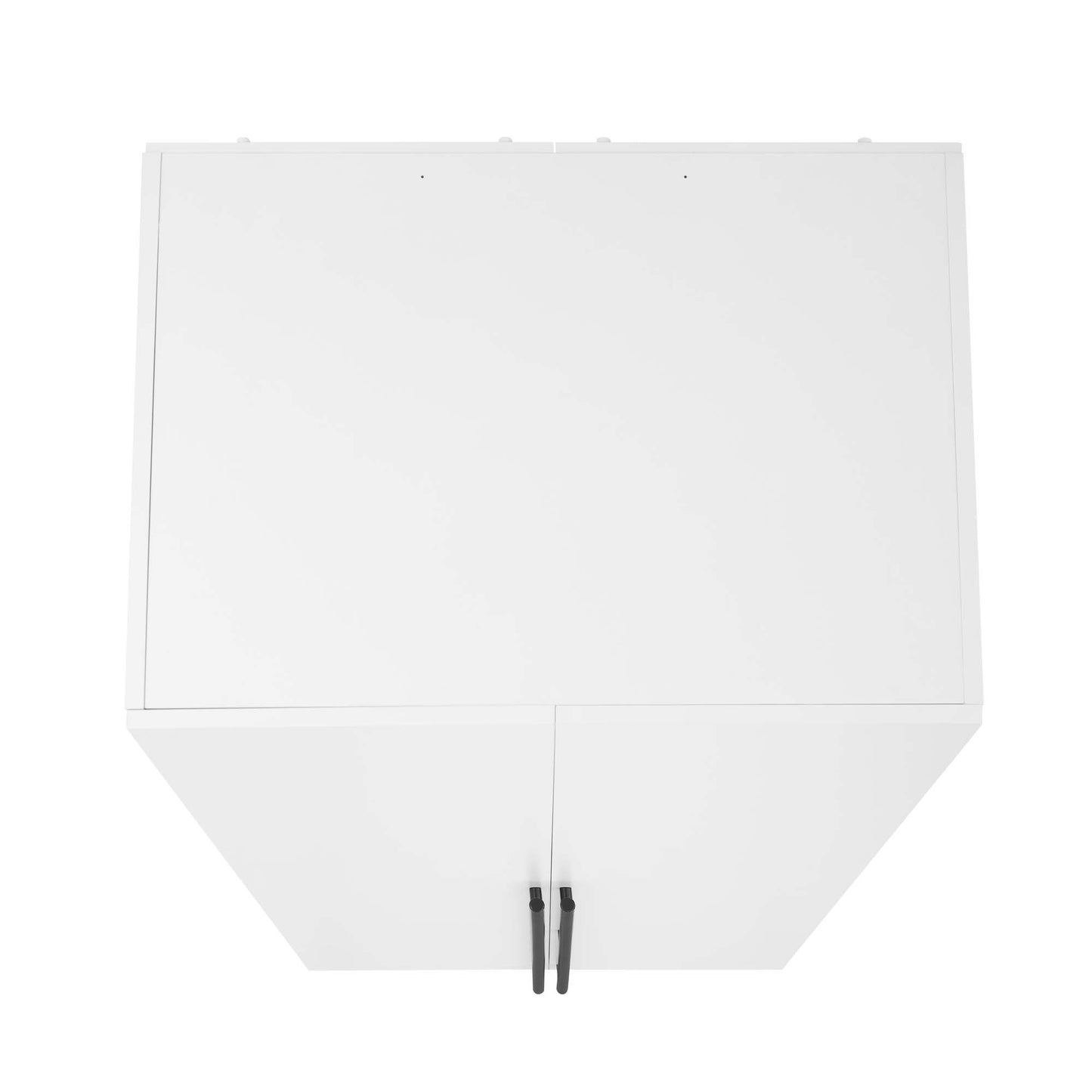 Manhattan Comfort Lee Modern Freestanding Wardrobe Closet 2.0 with 1 Hanging Rod, 1 Shelf, and 2 Drawers in White- Set of 3 3-WC002-WH