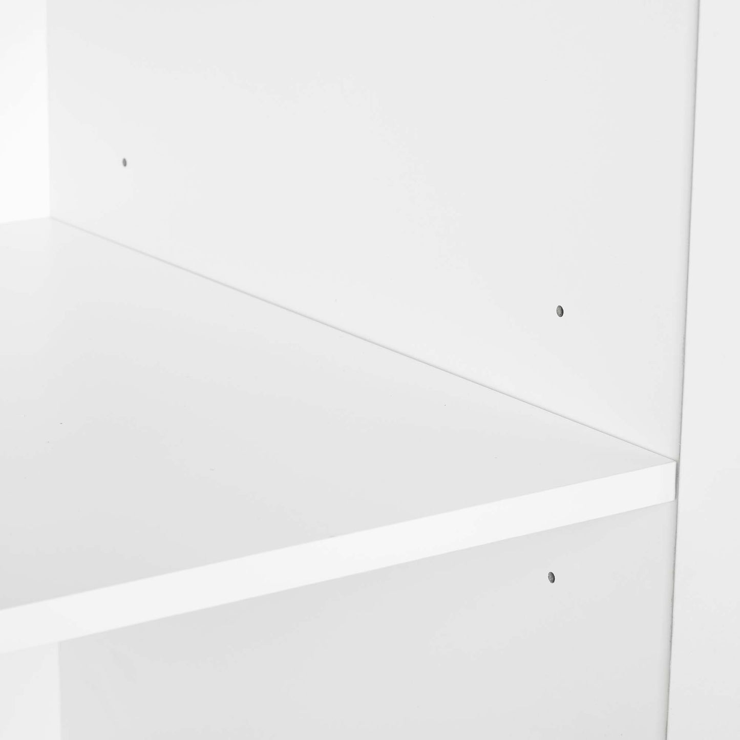 Manhattan Comfort Lee Modern Freestanding Wardrobe Closet 2.0 with 1 Hanging Rod, 1 Shelf, and 2 Drawers in White- Set of 3 3-WC002-WH
